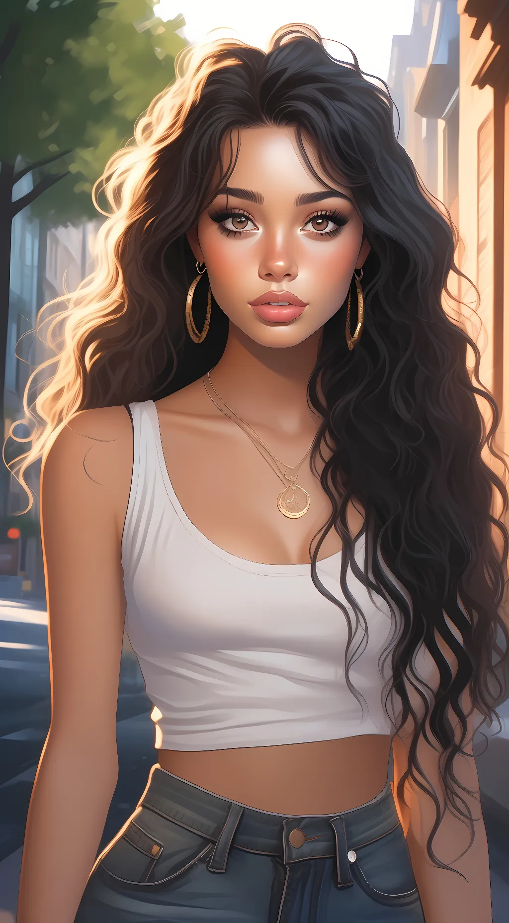 ai character: Gracie Williams  background