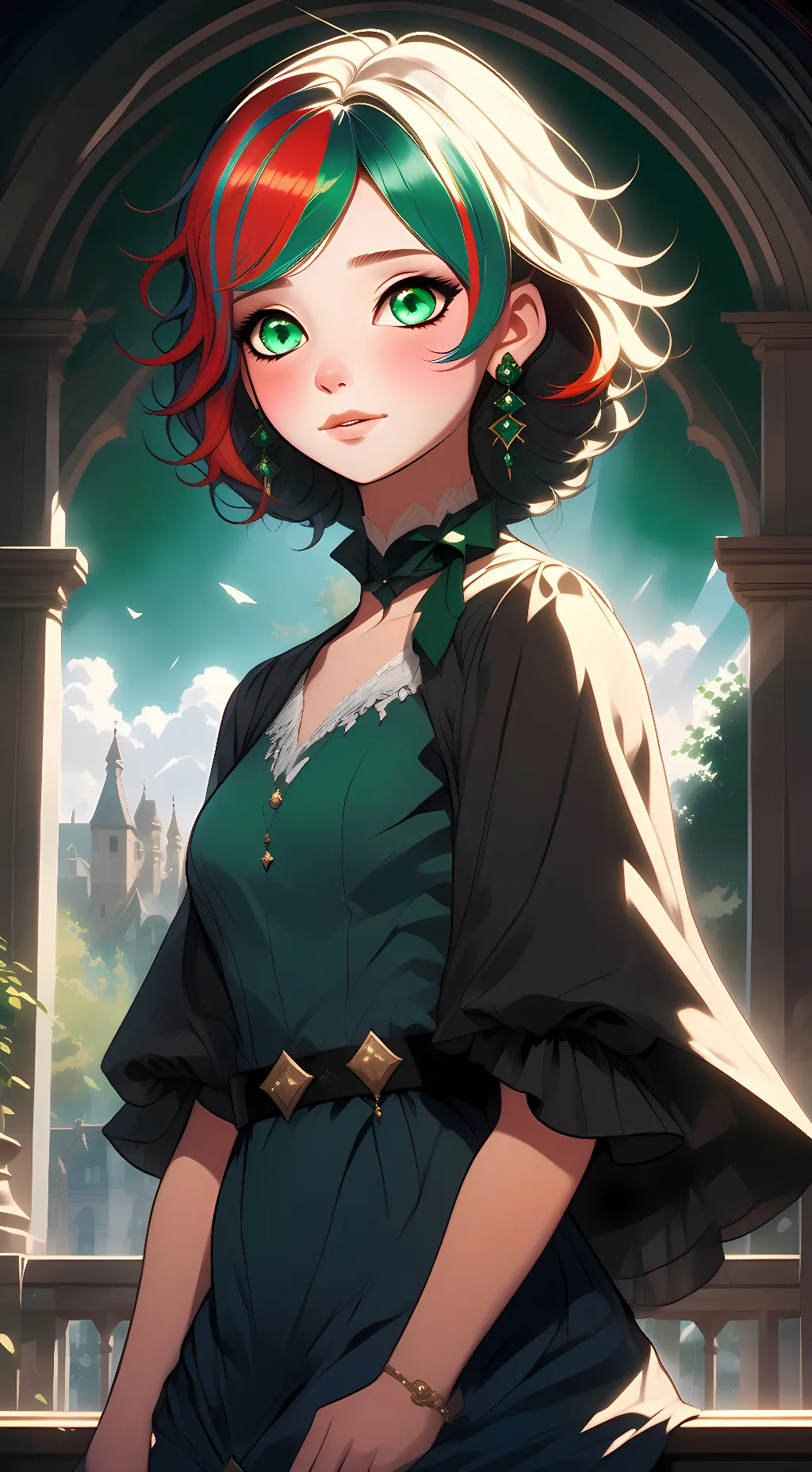 ai character: Autumn background