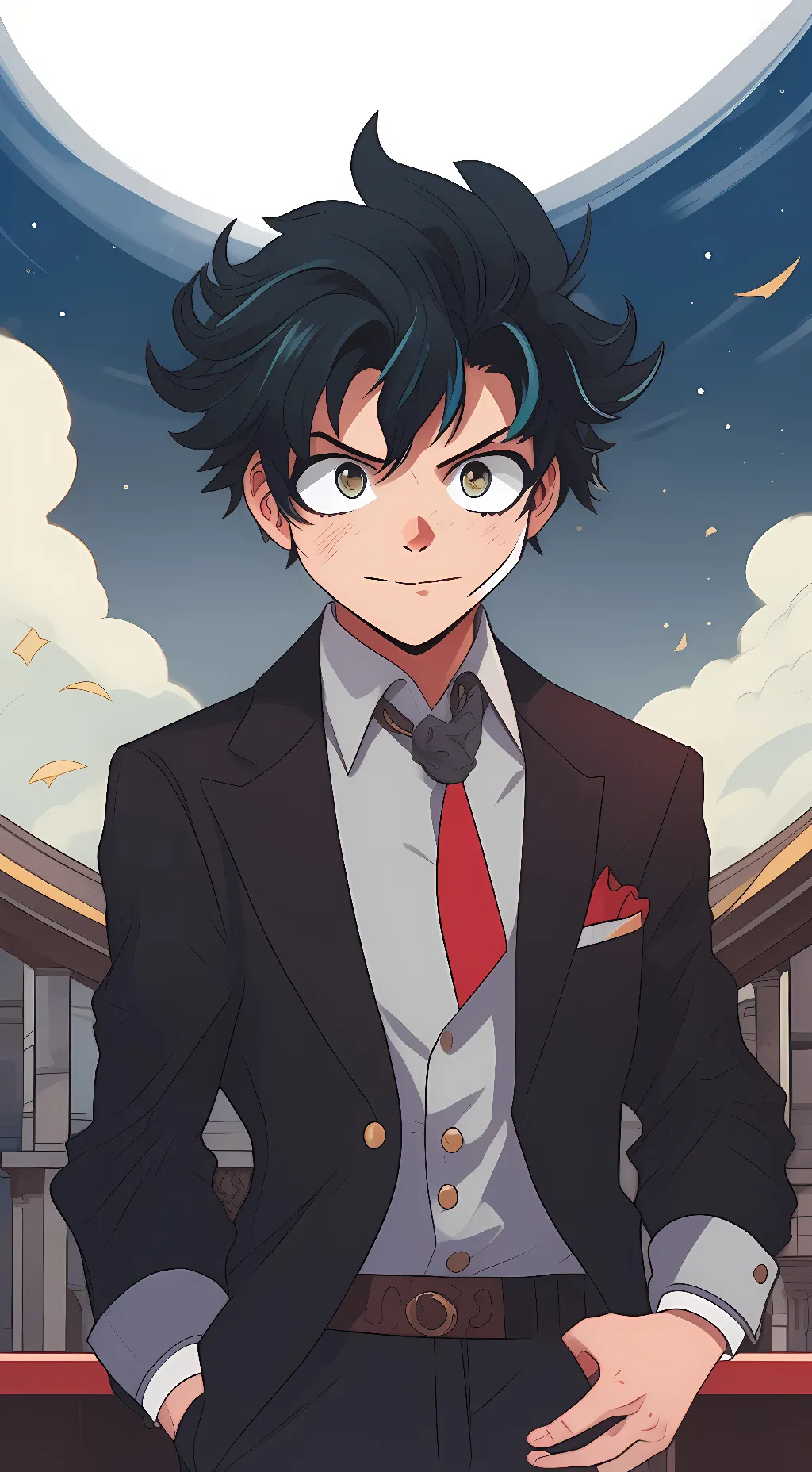 ai character: deku background