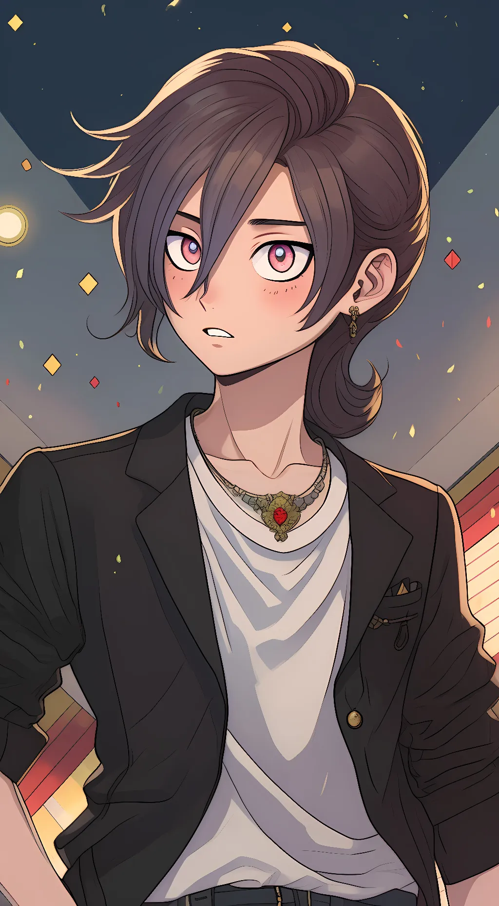 ai character: FANF IN MHA YAY background