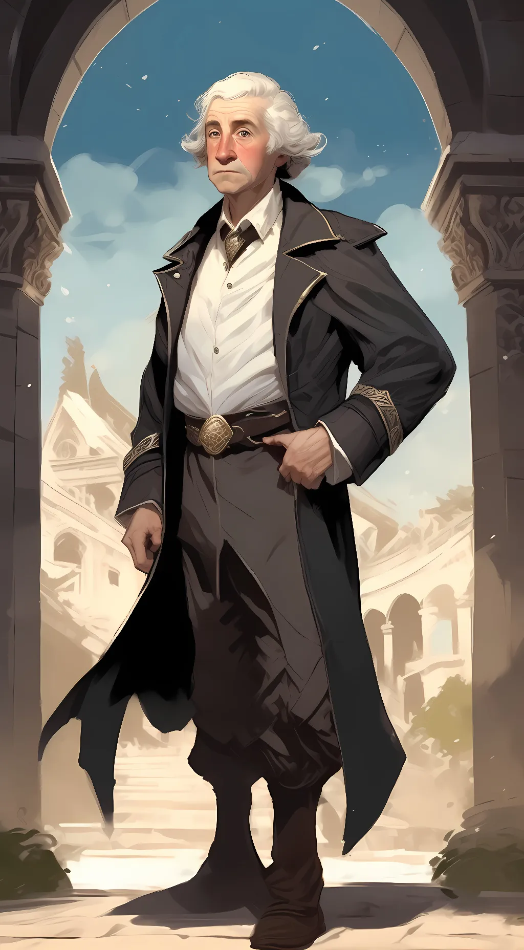ai character: George Washington background
