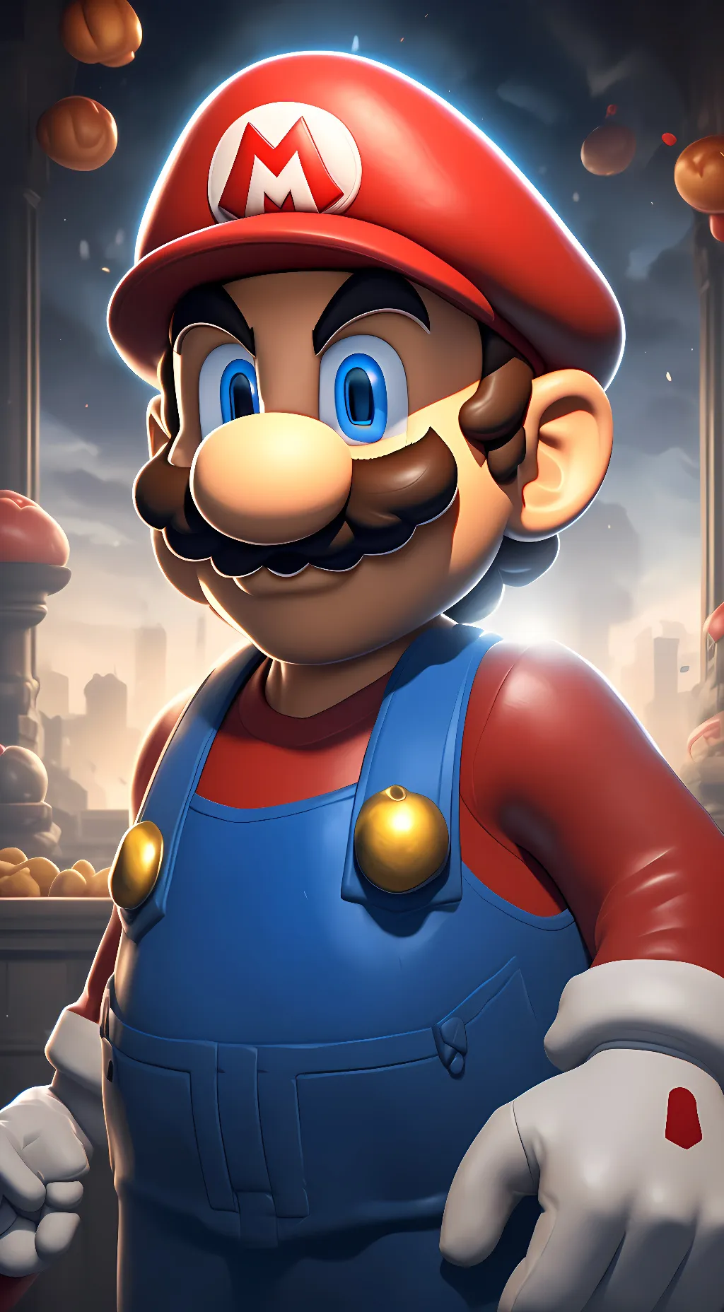 ai character: Mario SMG4 background