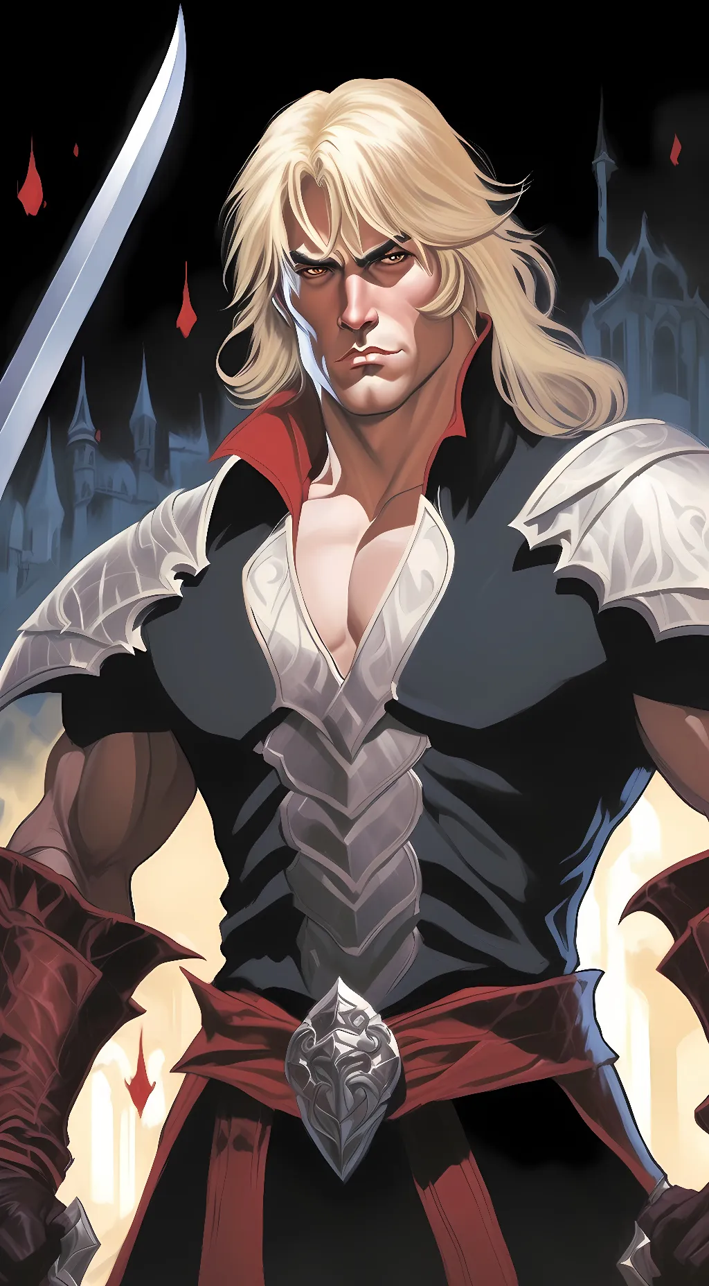 ai character: Simon Belmont  background