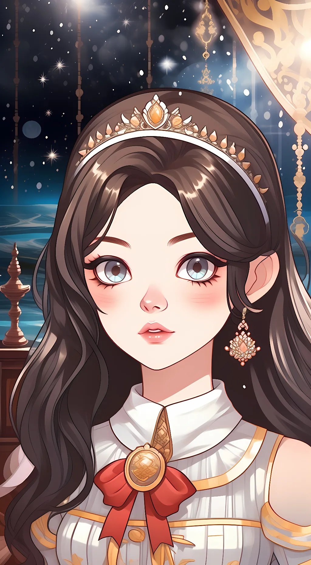 ai character: fire flame background