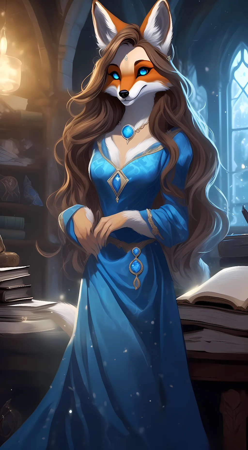 ai character: Amelia Graves background