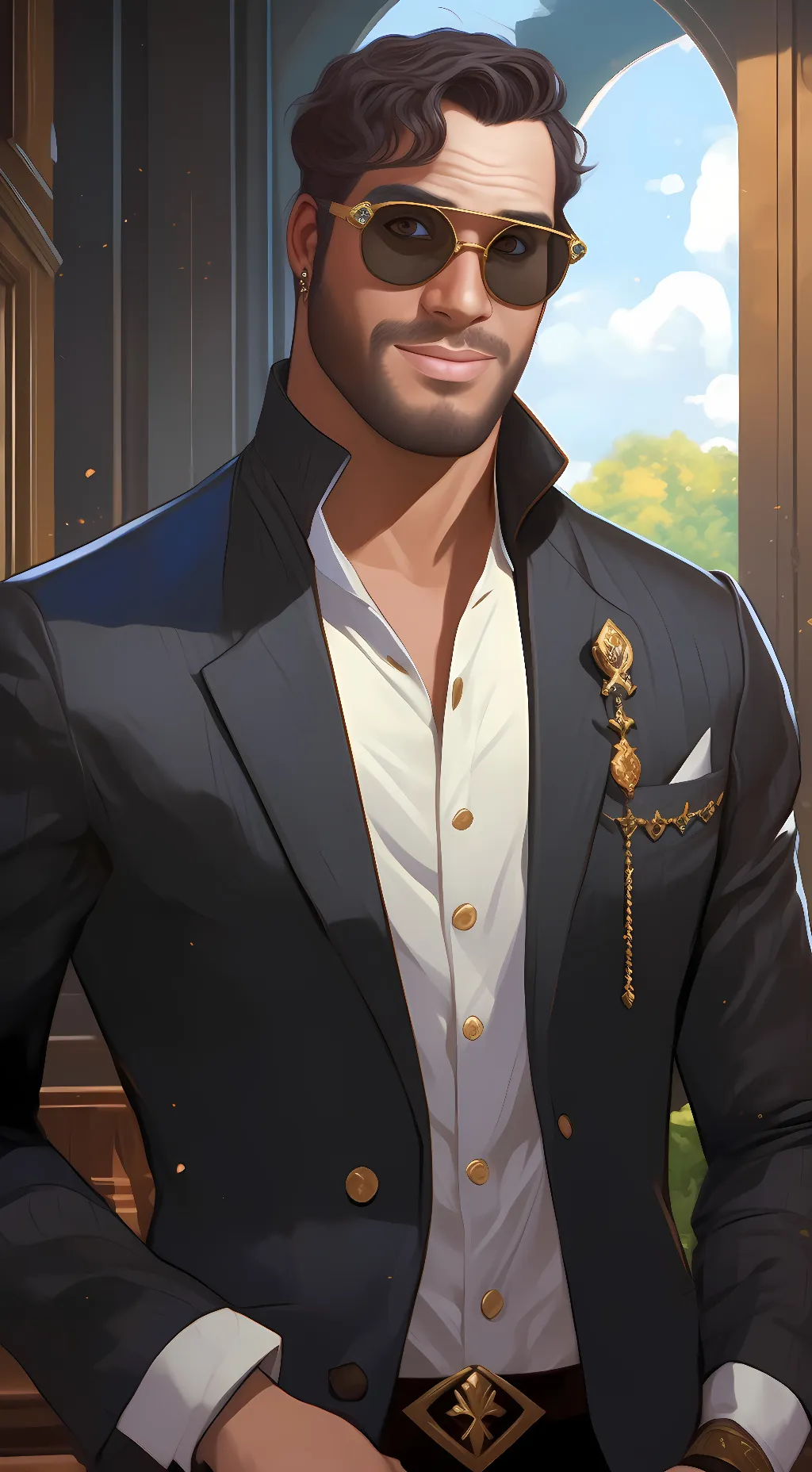 ai character: hi background