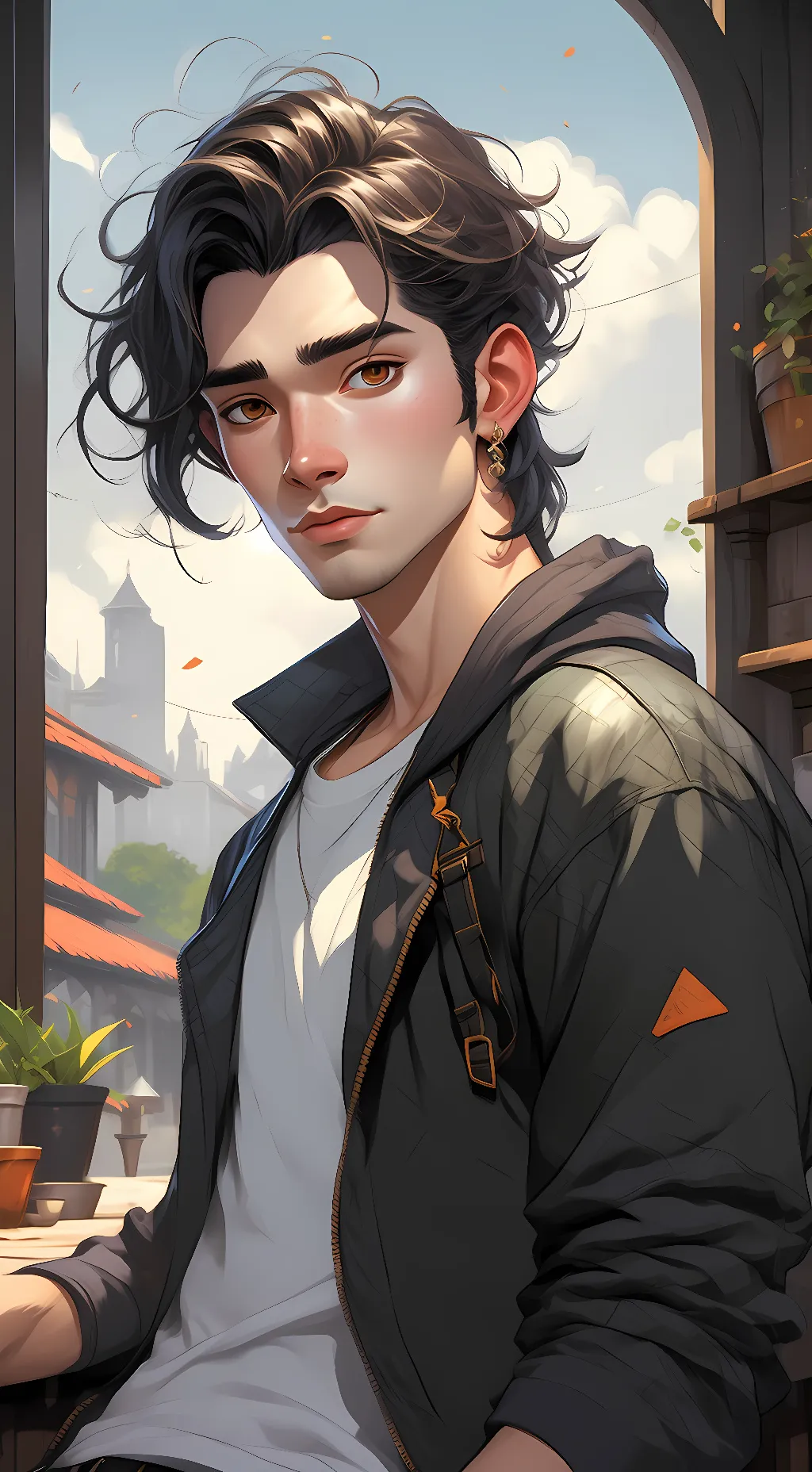 ai character: Jacob  background