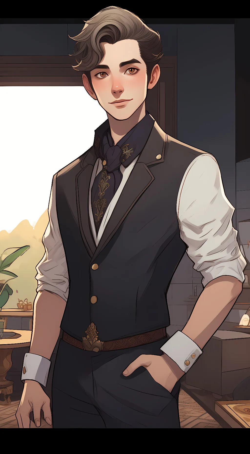 ai character: dad background