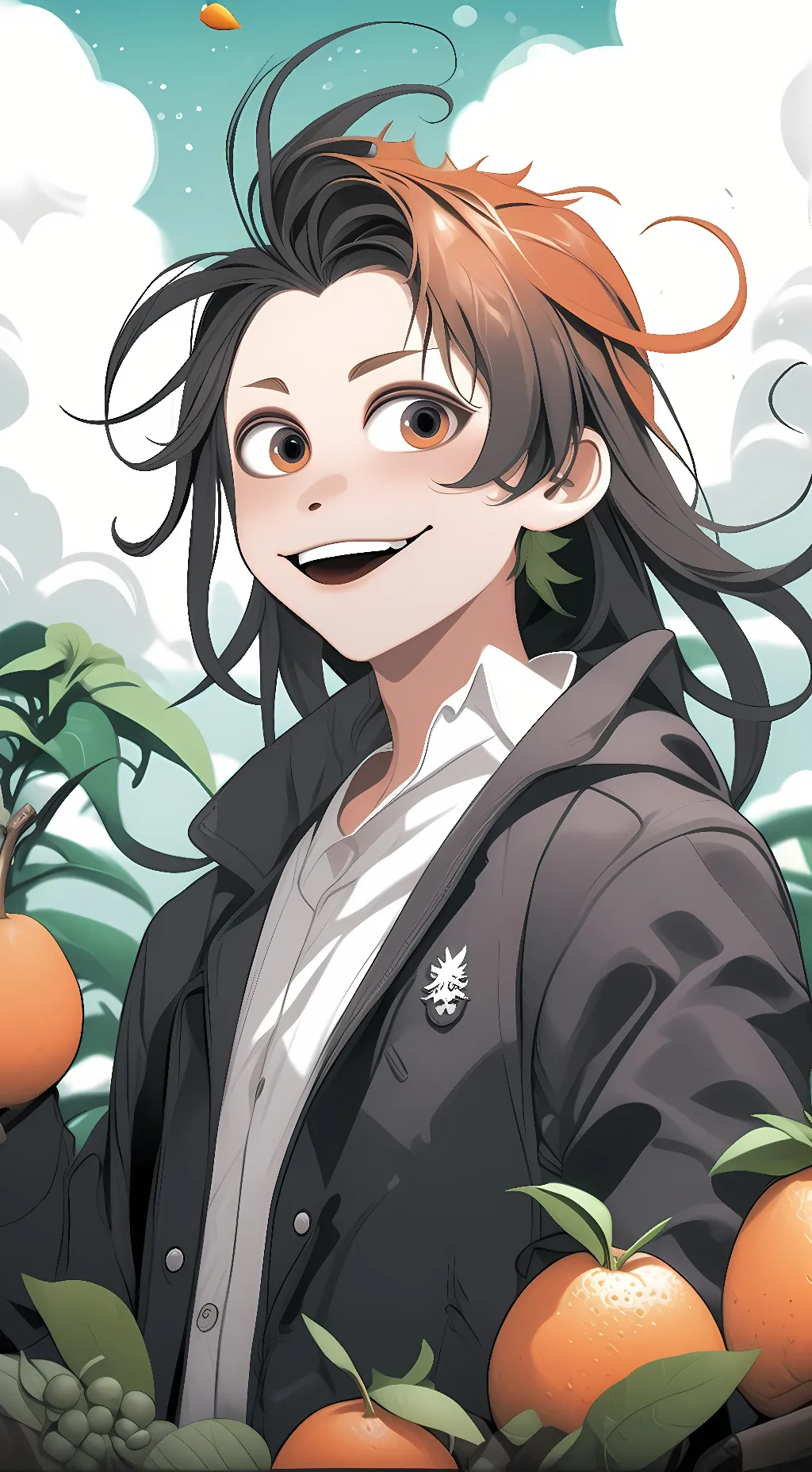 ai character: Annoying Orange background