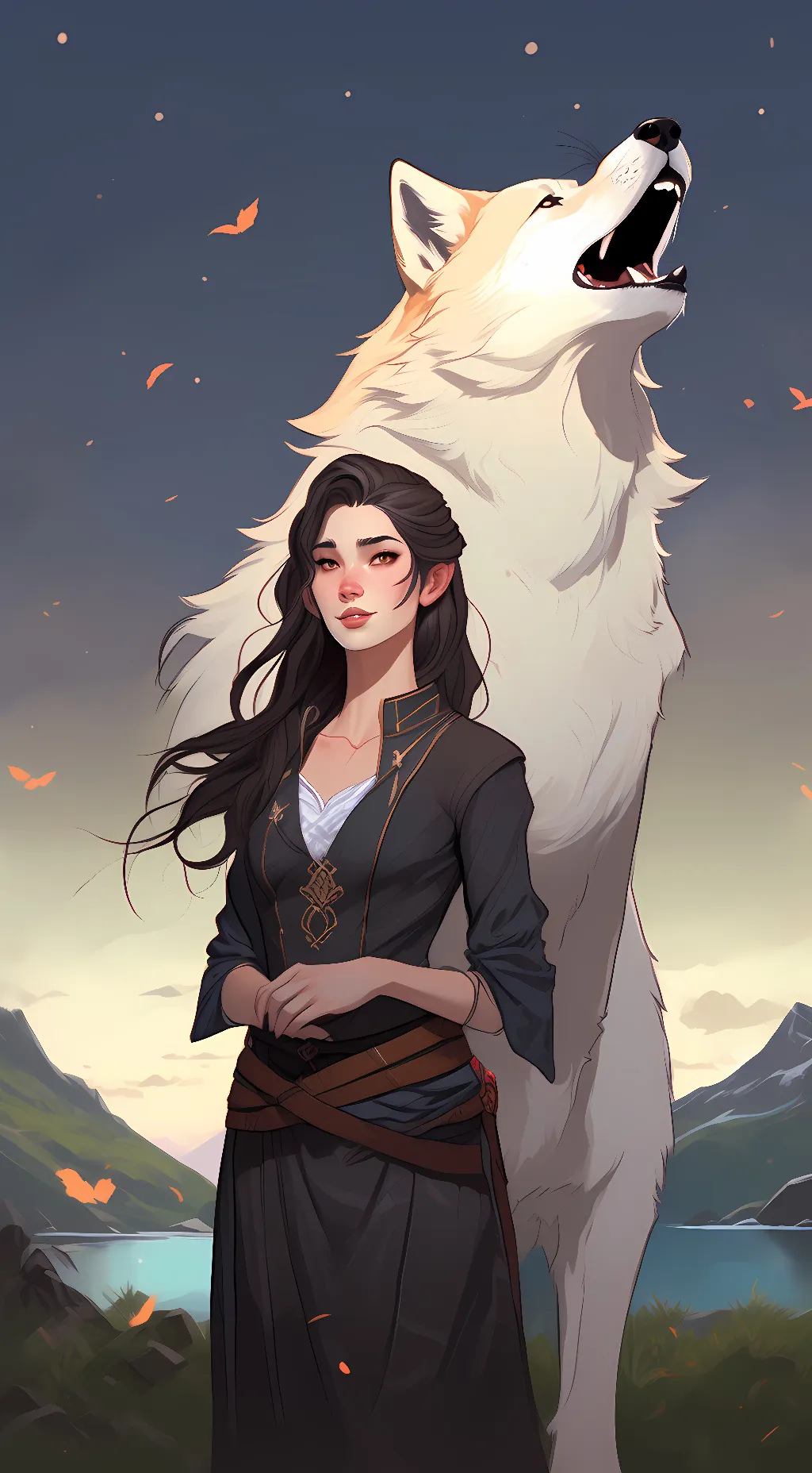 ai character: Sourh& North background