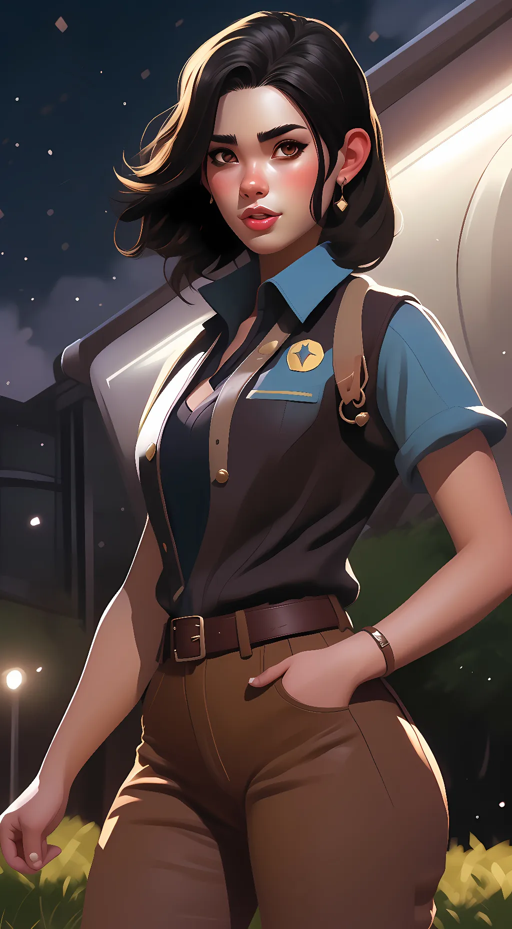 ai character: Oliva Bells background