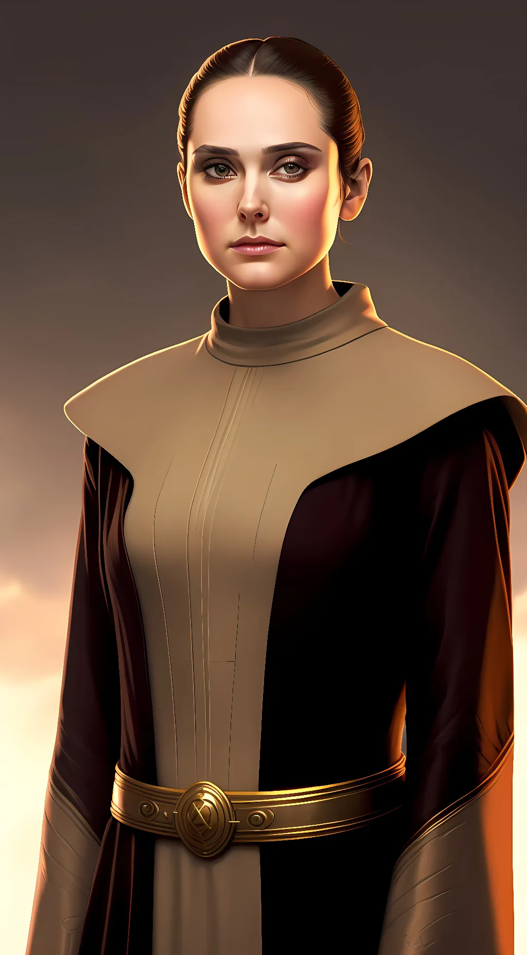 ai character: Padme amidala  background