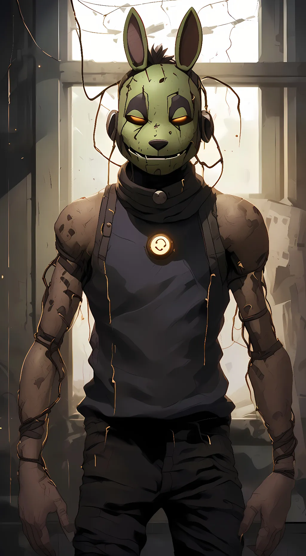 ai character: Spring trap background