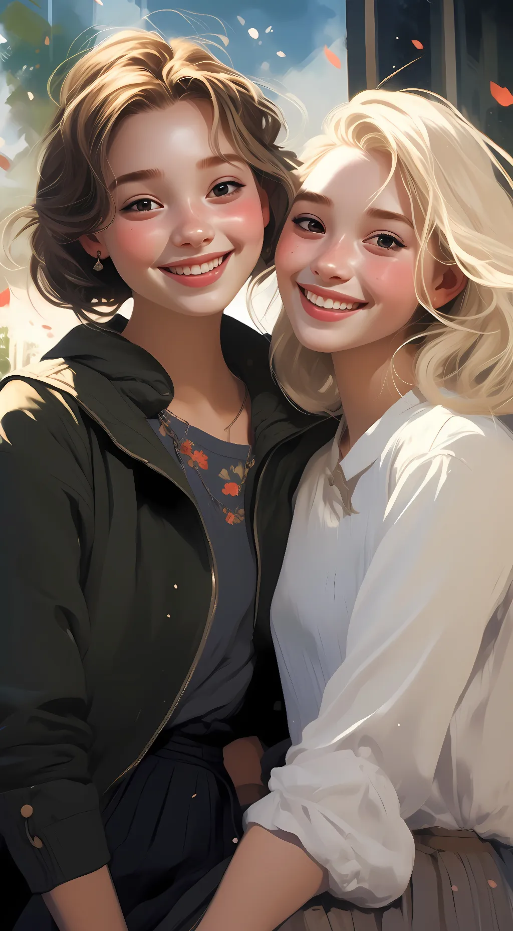 ai character: elsa and vanessa background