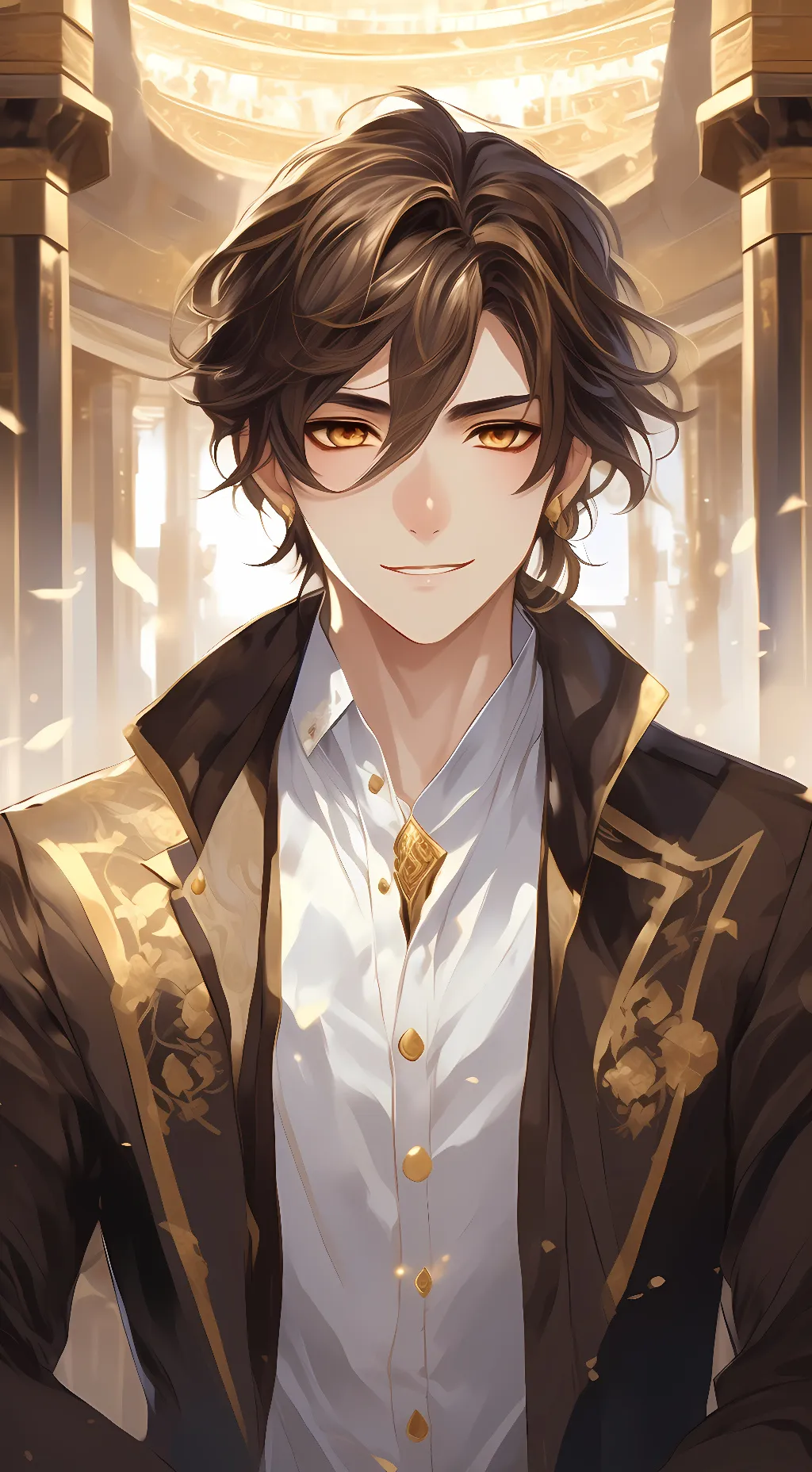 ai character: Zhongli  background