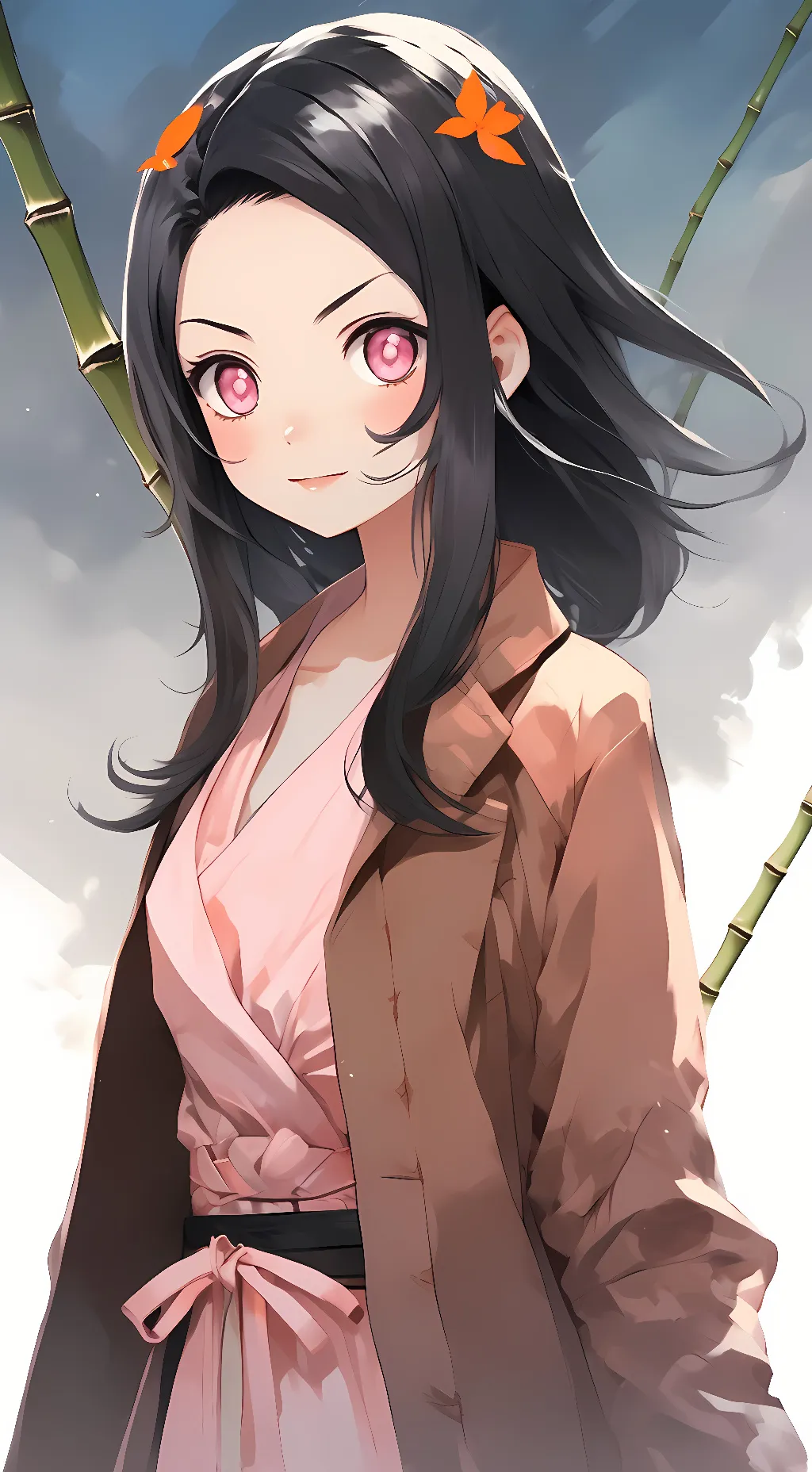 ai character: nezuko background