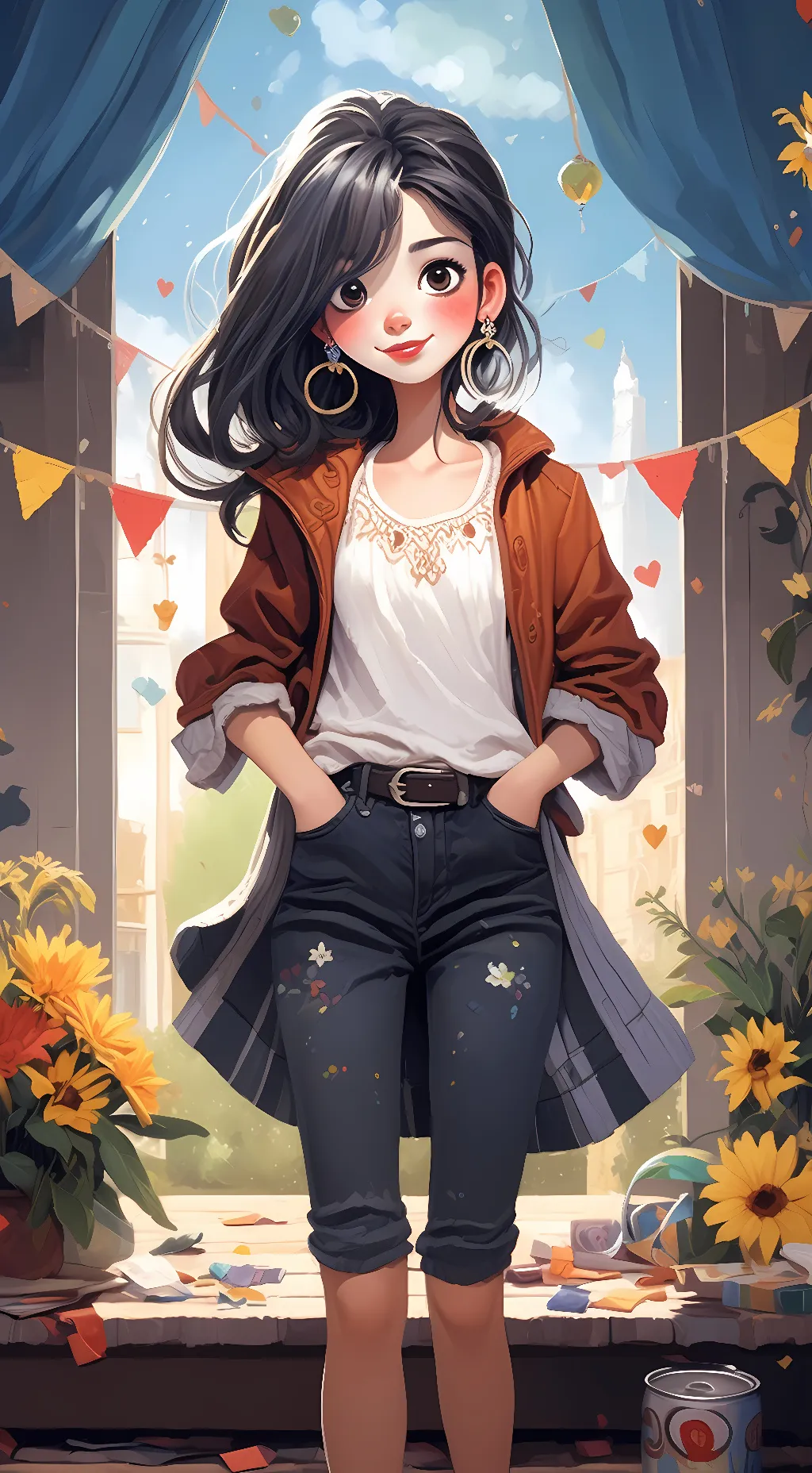 ai character: melanie/pena background