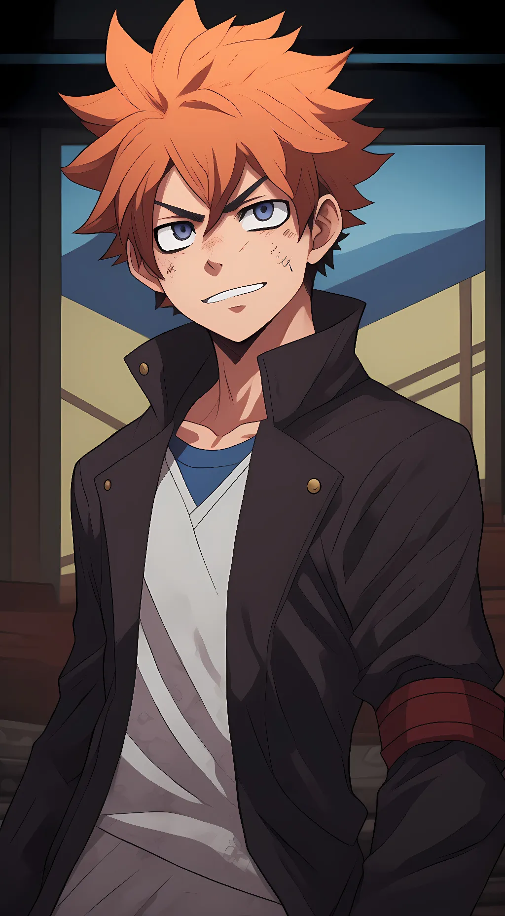 ai character: Bakugo  background