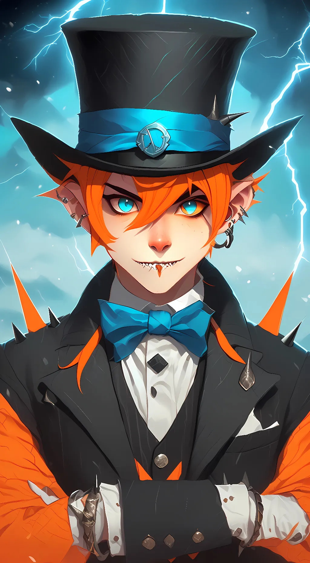 ai character: circusBabyGlamrock background