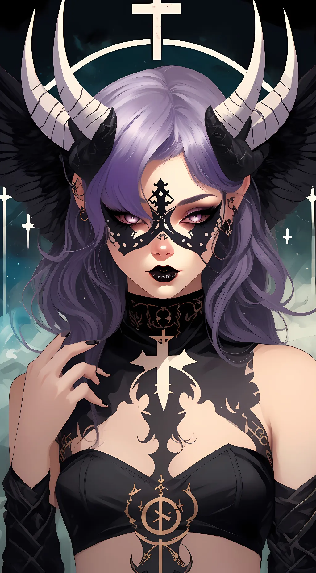 ai character: demon akali  background