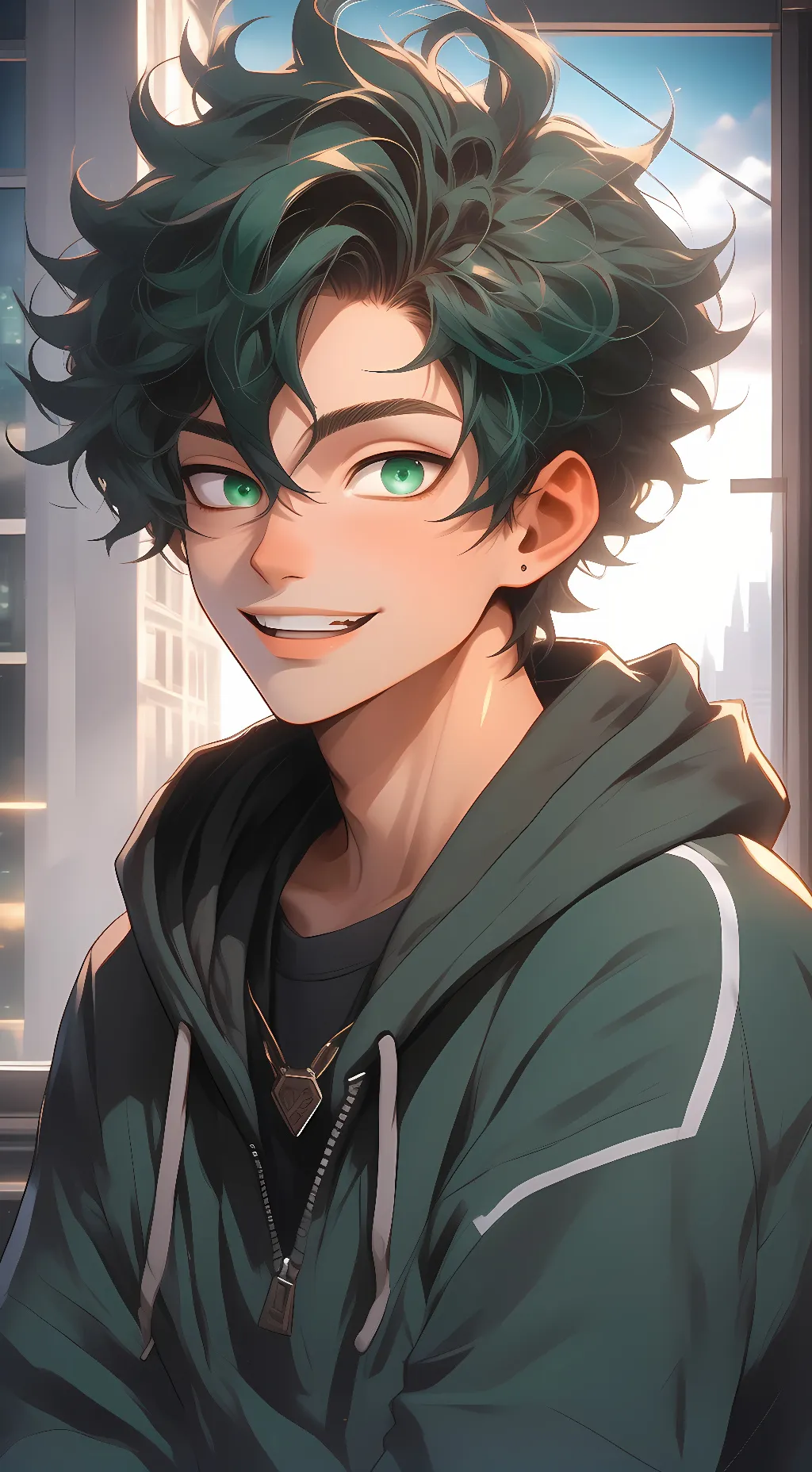 ai character: Izuku Midoriya background