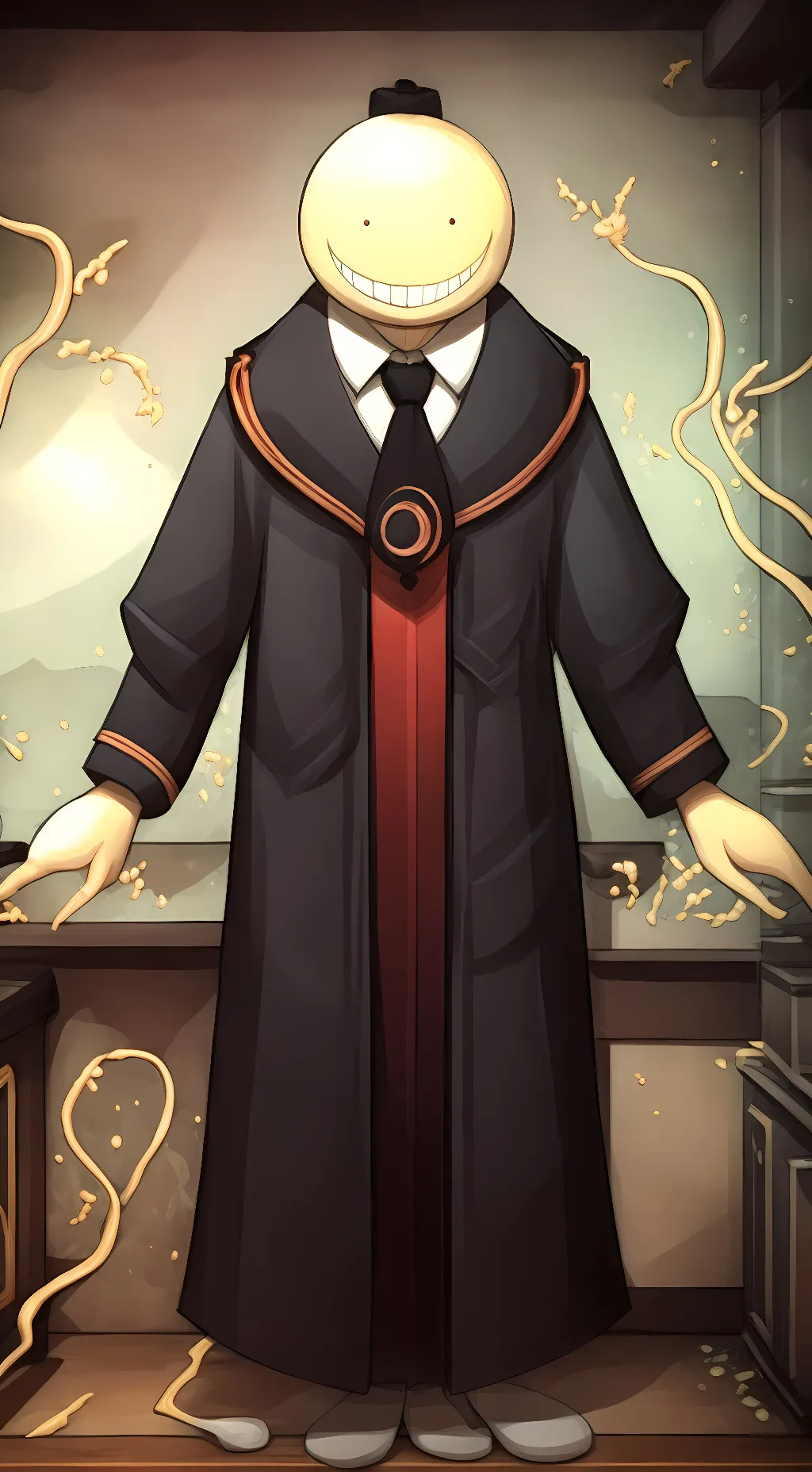ai character: Koro Sensei  background
