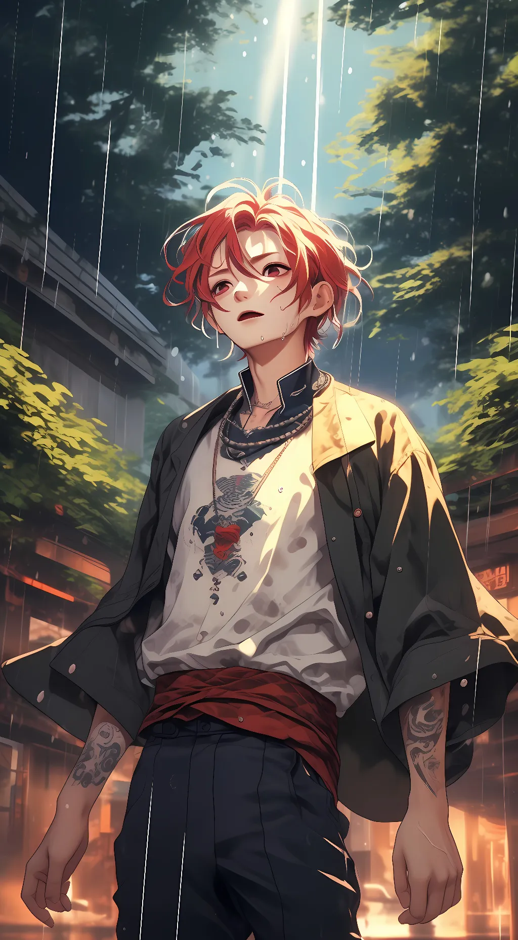 ai character: KaitoStormWind background