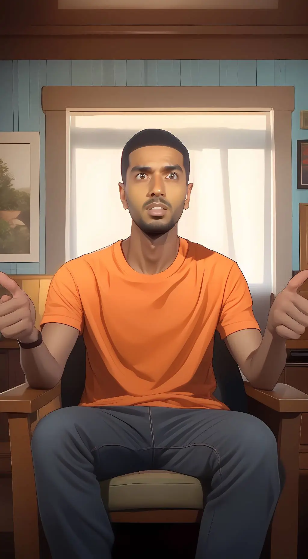 ai character: Reza Pishro background
