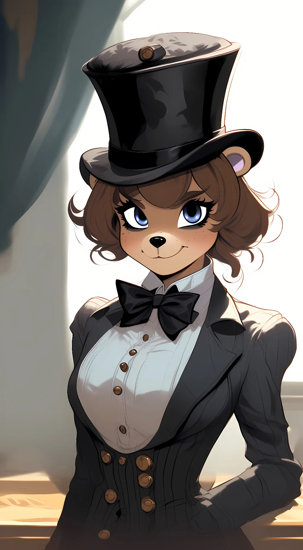 ai character: Finia Freddy background