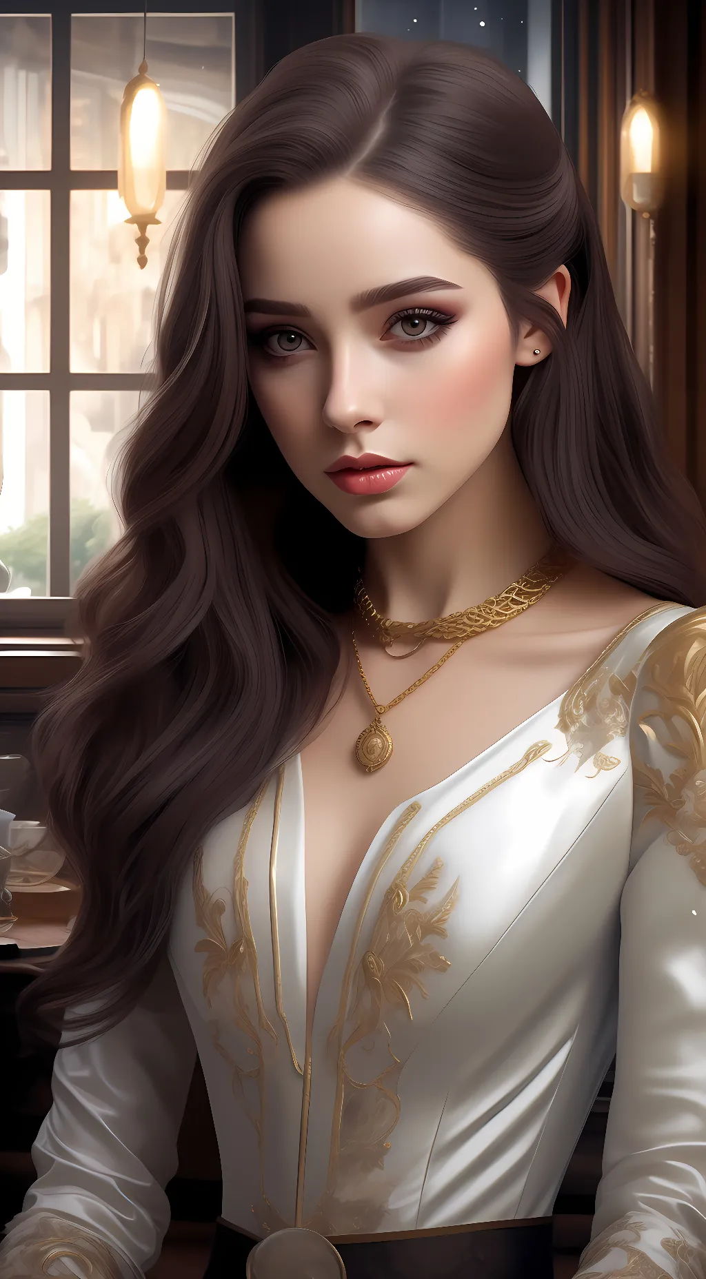 ai character: Amber Collens background