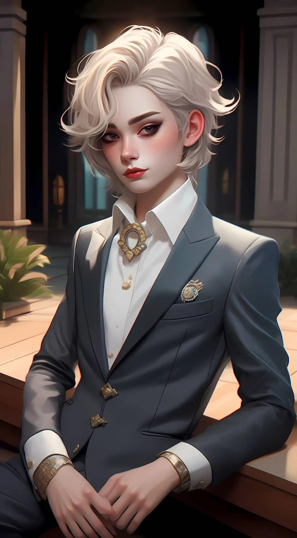ai character: katy  background