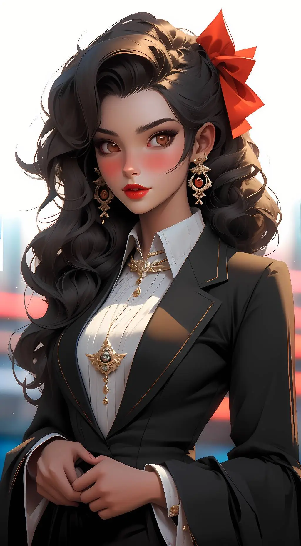 ai character: Angela T. Pierce background