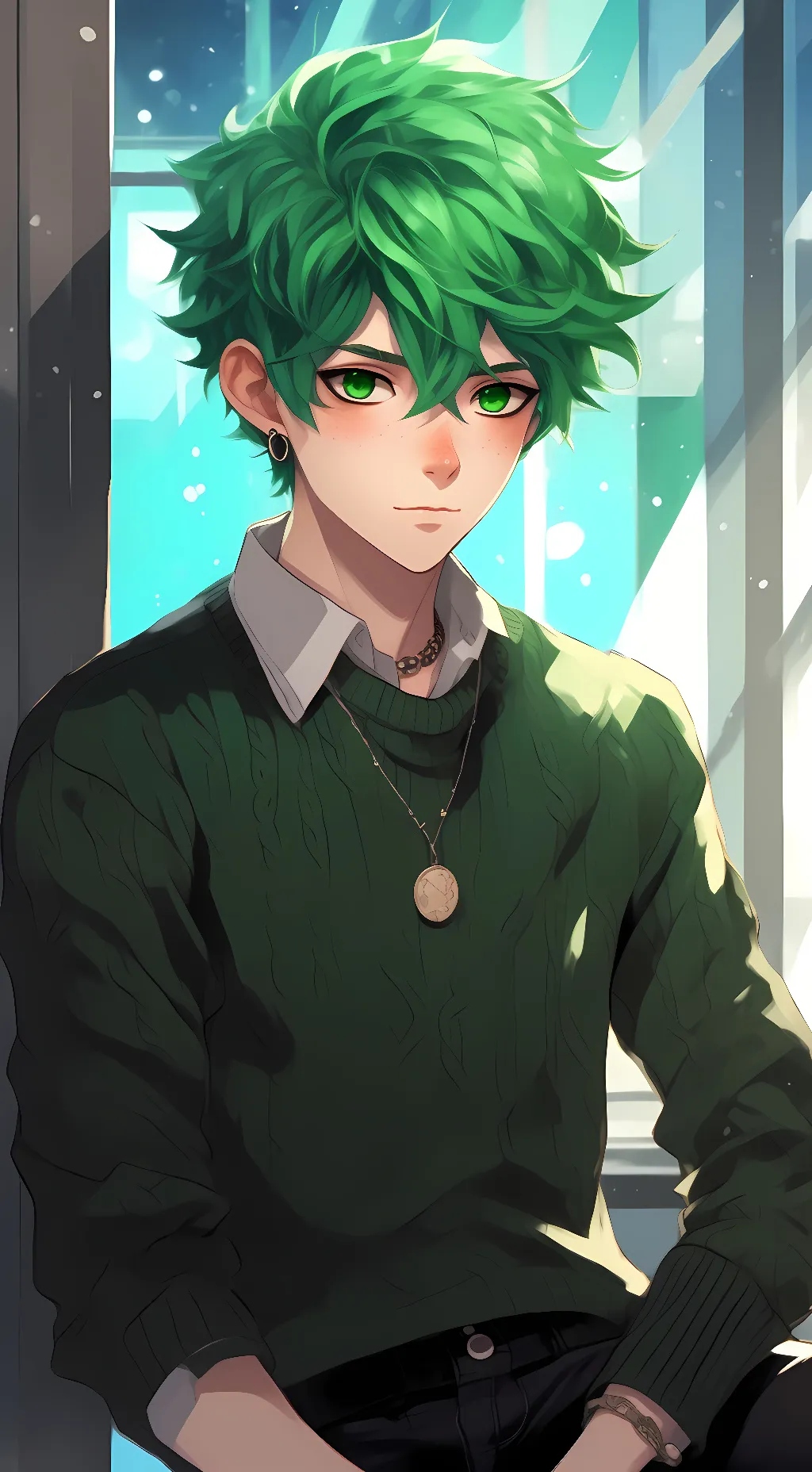 ai character: izuku midoriya background
