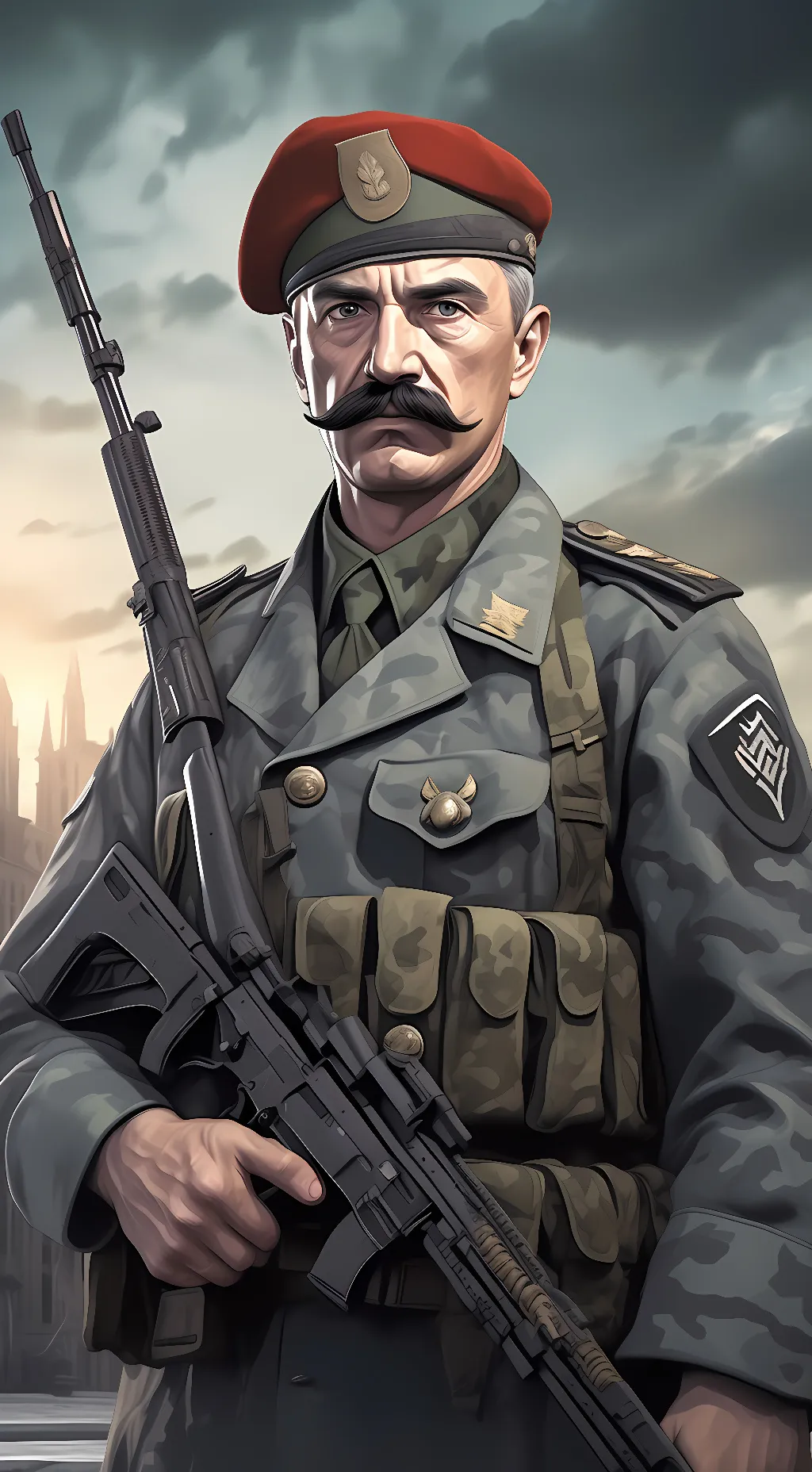 ai character: general Shepherd  background