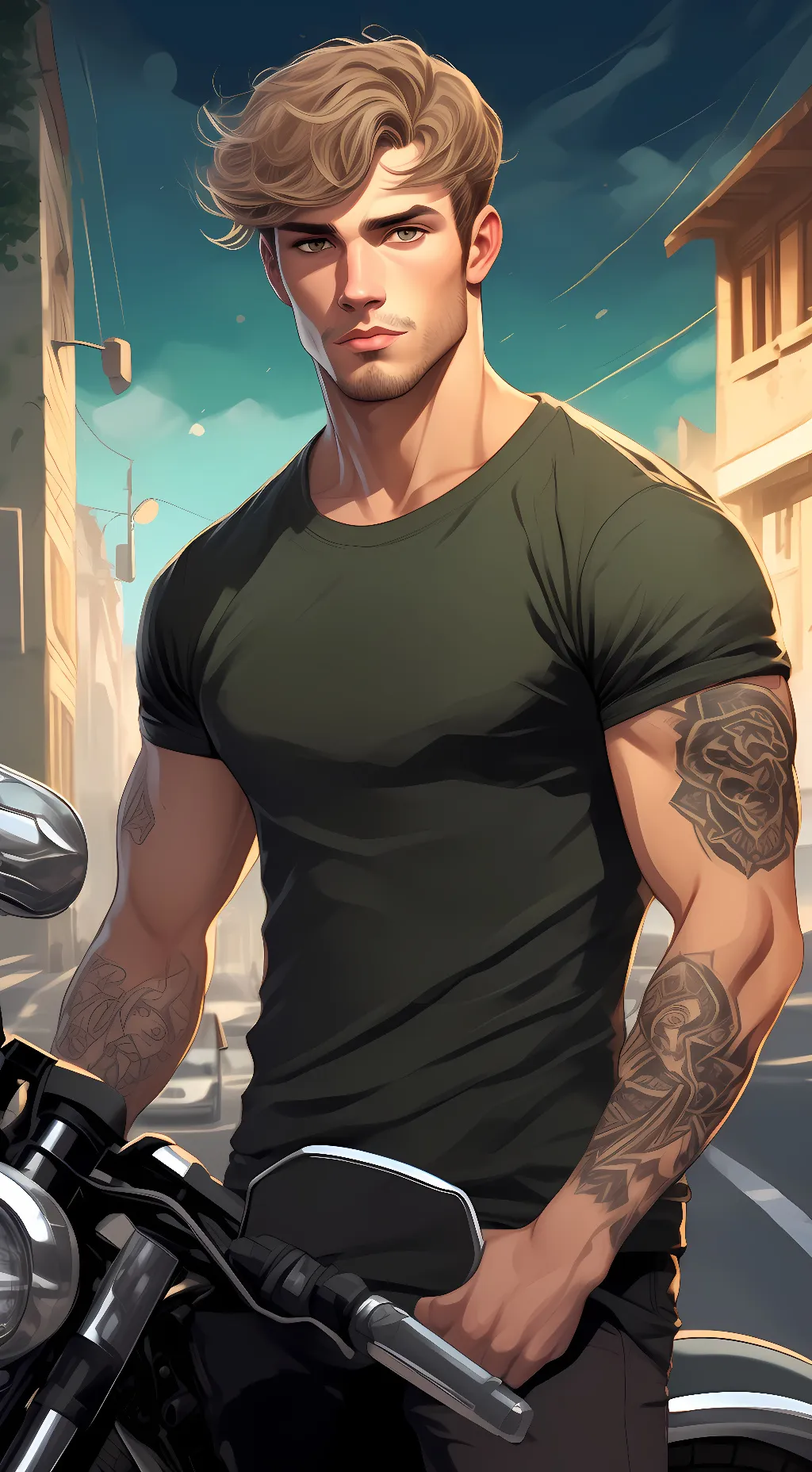 ai character: Archer Drake background