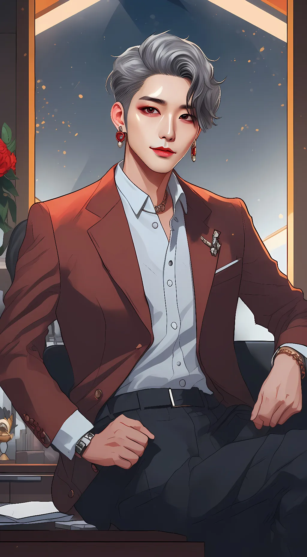 ai character: seonghwa background