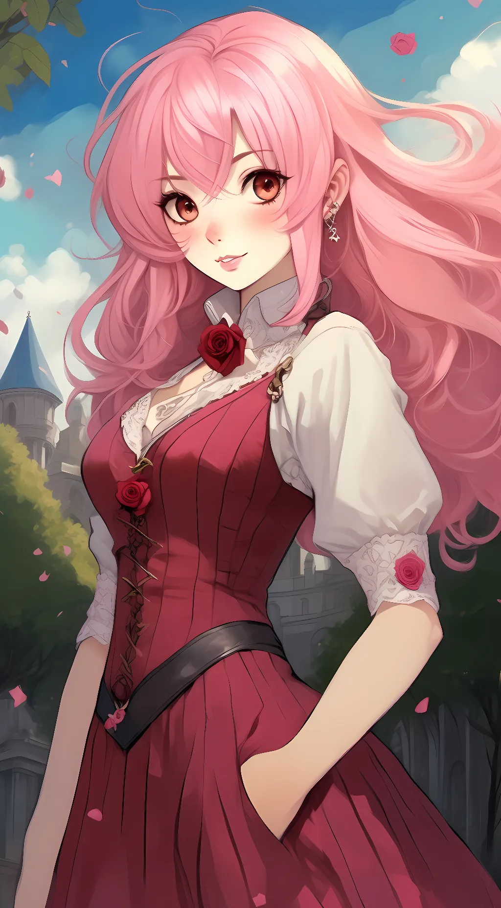 ai character: Rosé background