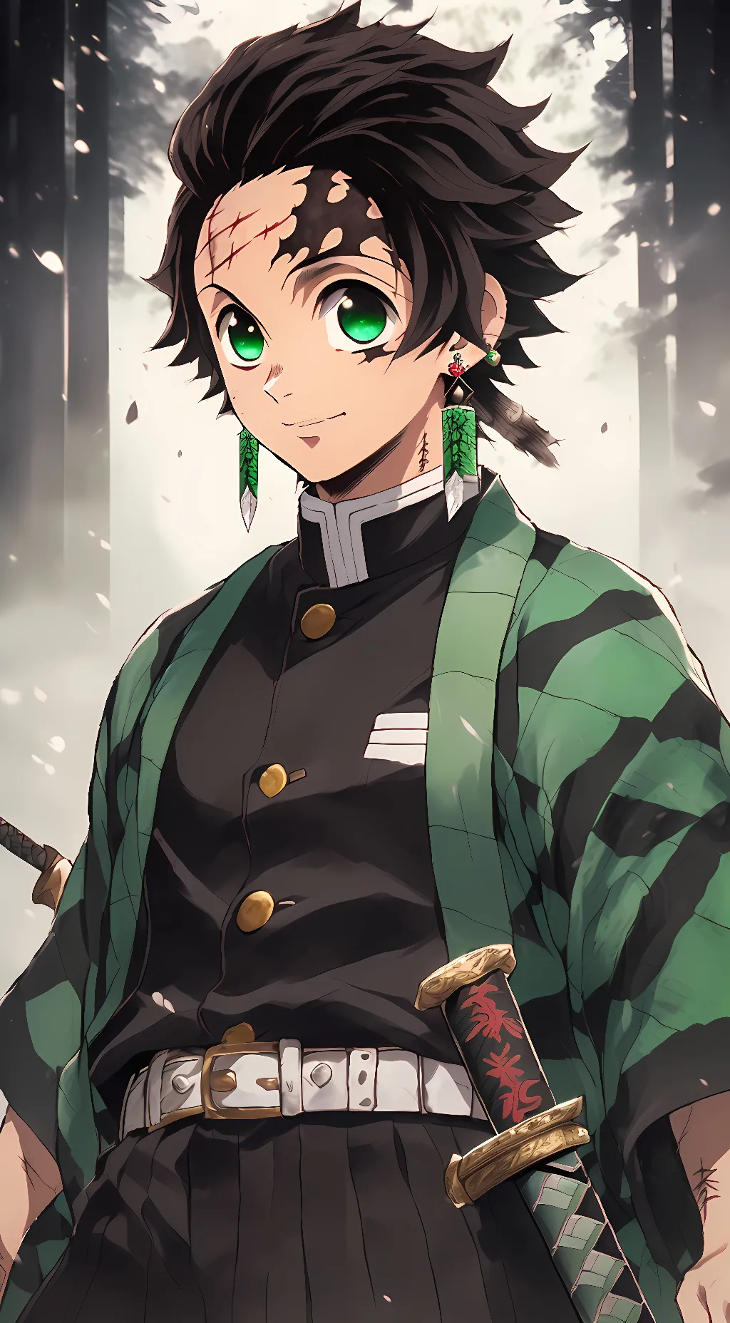 ai character: tanjiro kamado  background