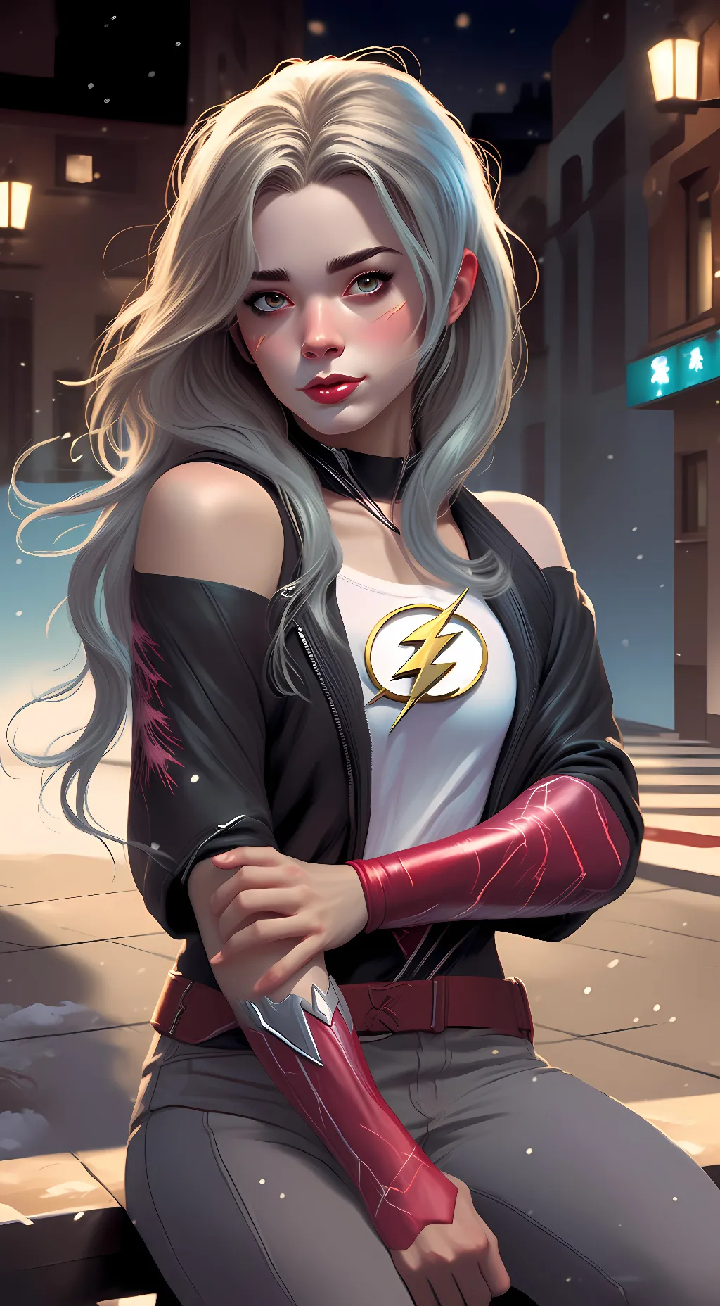ai character: Flash-Frost background
