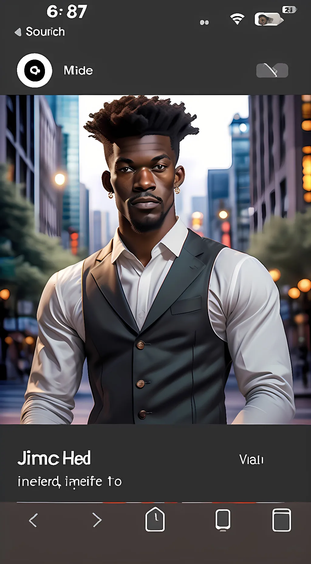 ai character: Jimmy butler background