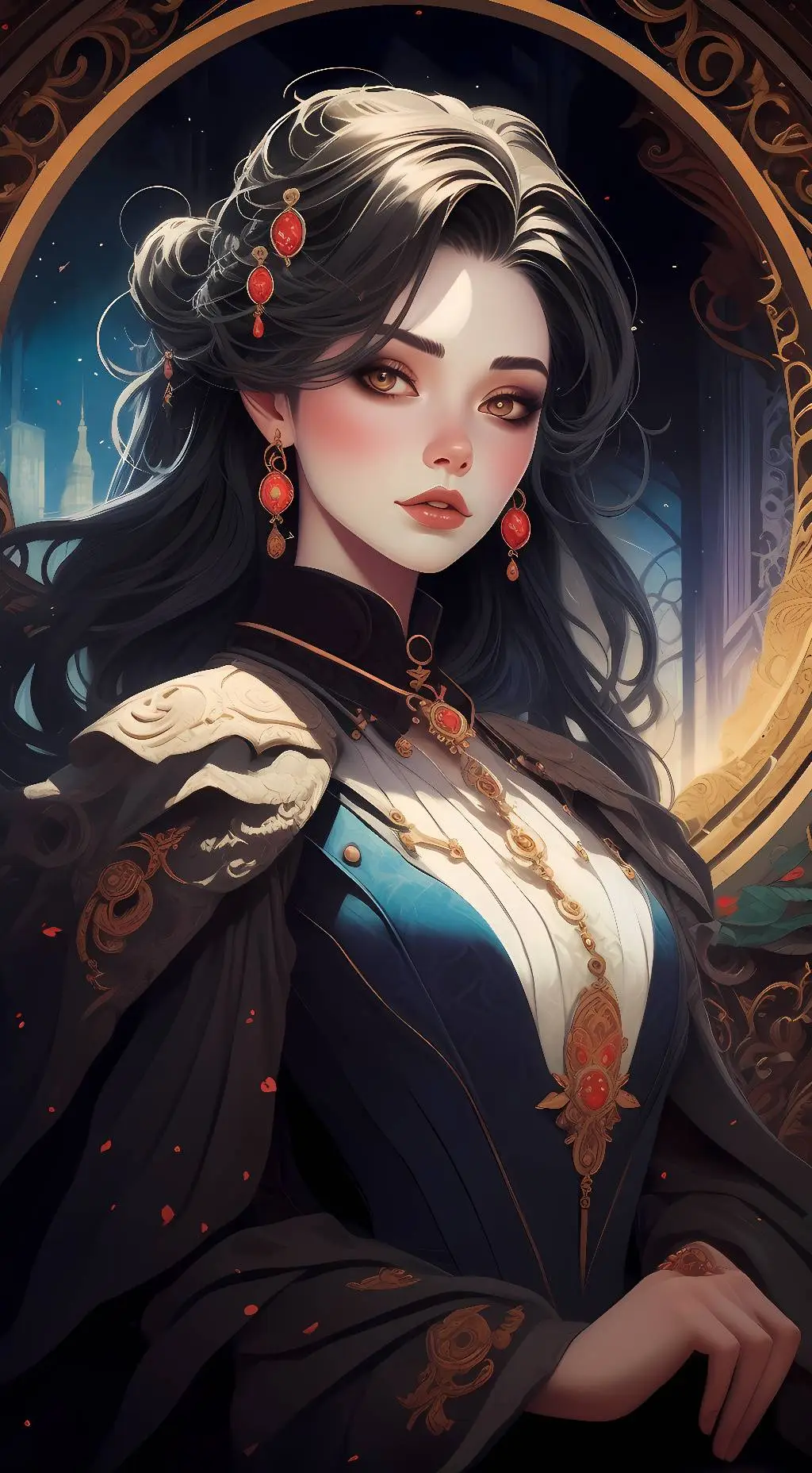 ai character: queen background
