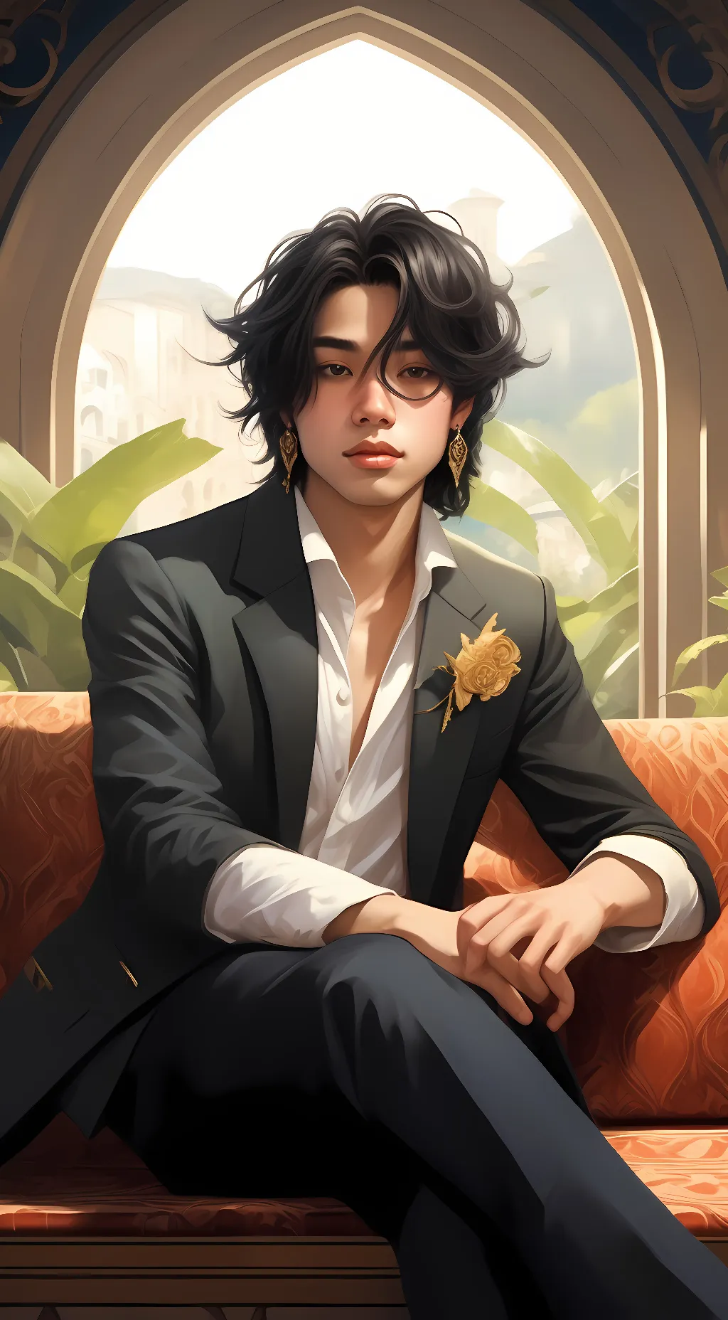 ai character: isaaic background
