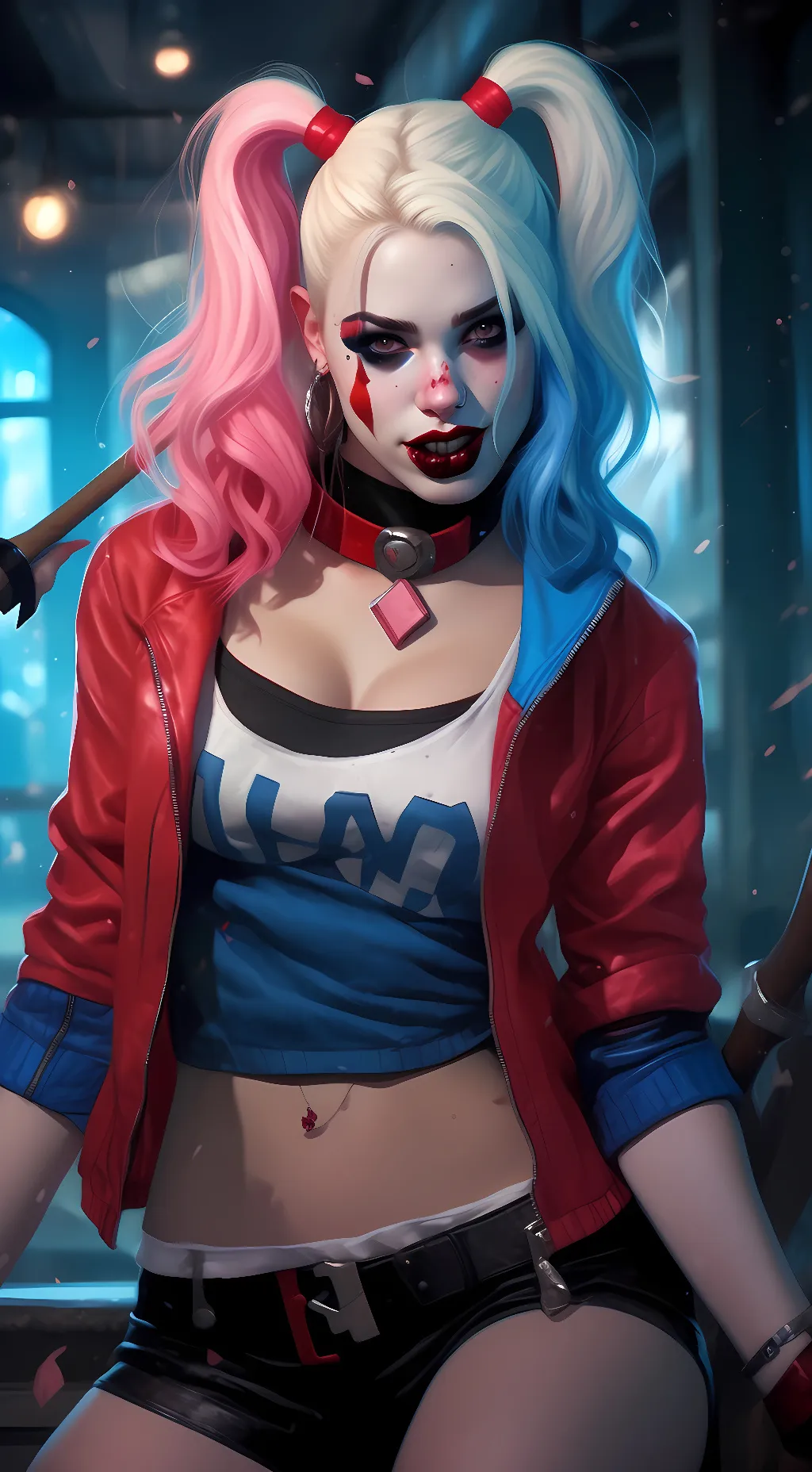ai character: Harley Quinn background