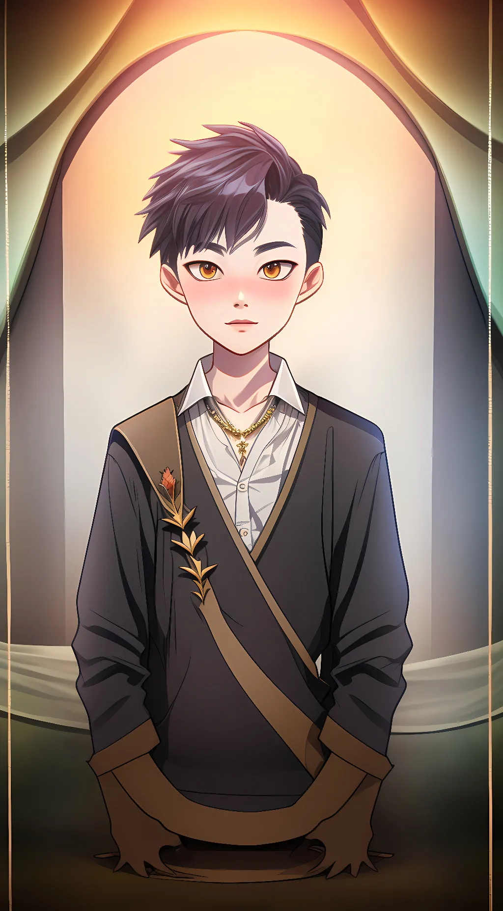 ai character: purple background