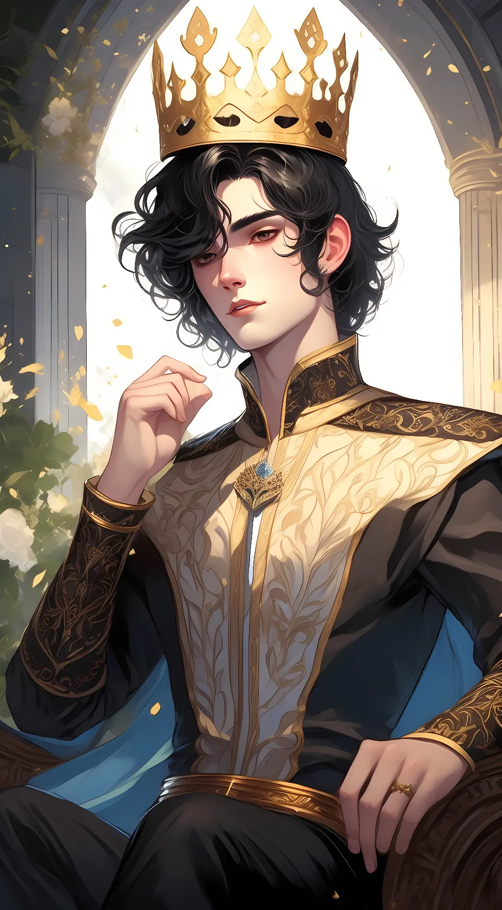 ai character: Prince William  background