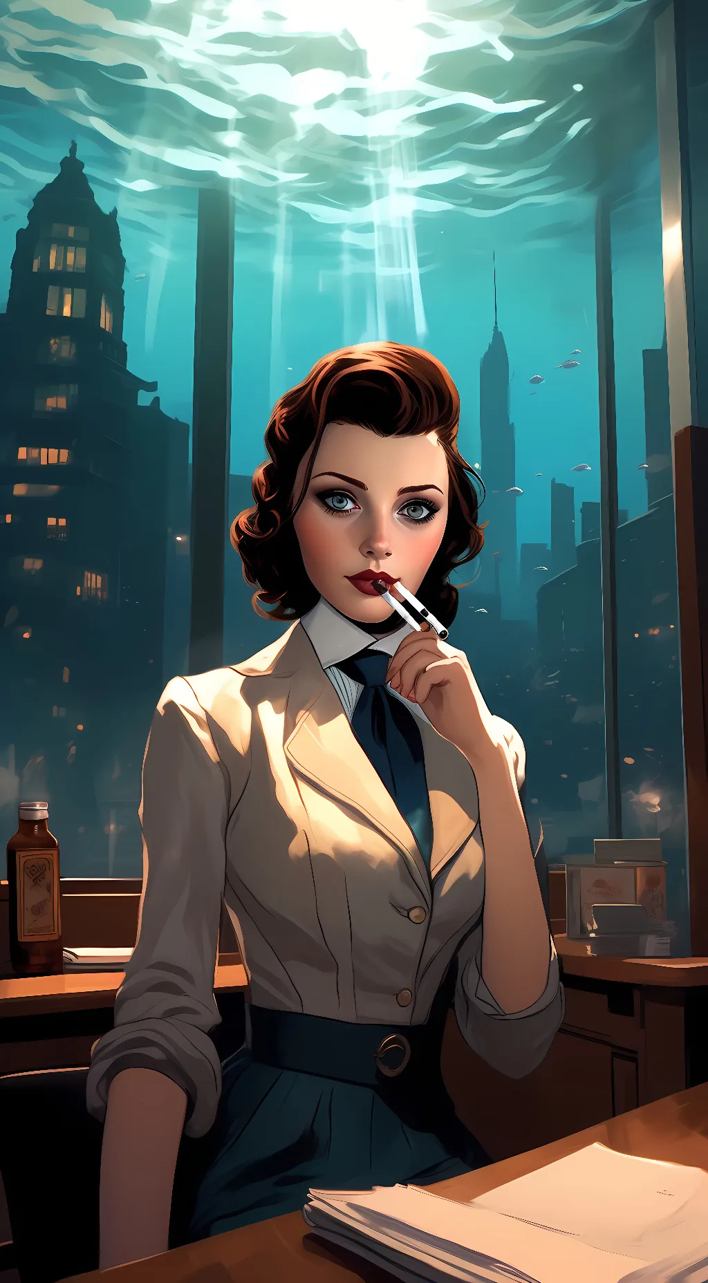 ai character: Elisabeth  background