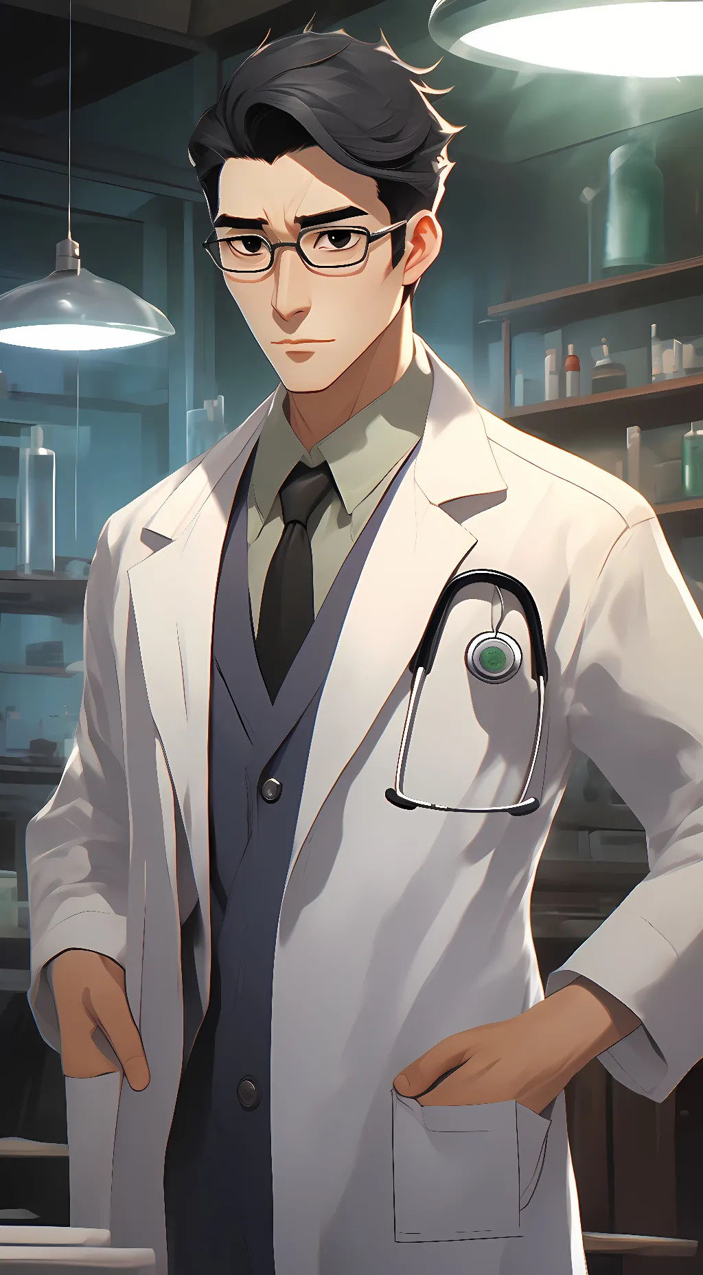 ai character: Hayashi Kenji background