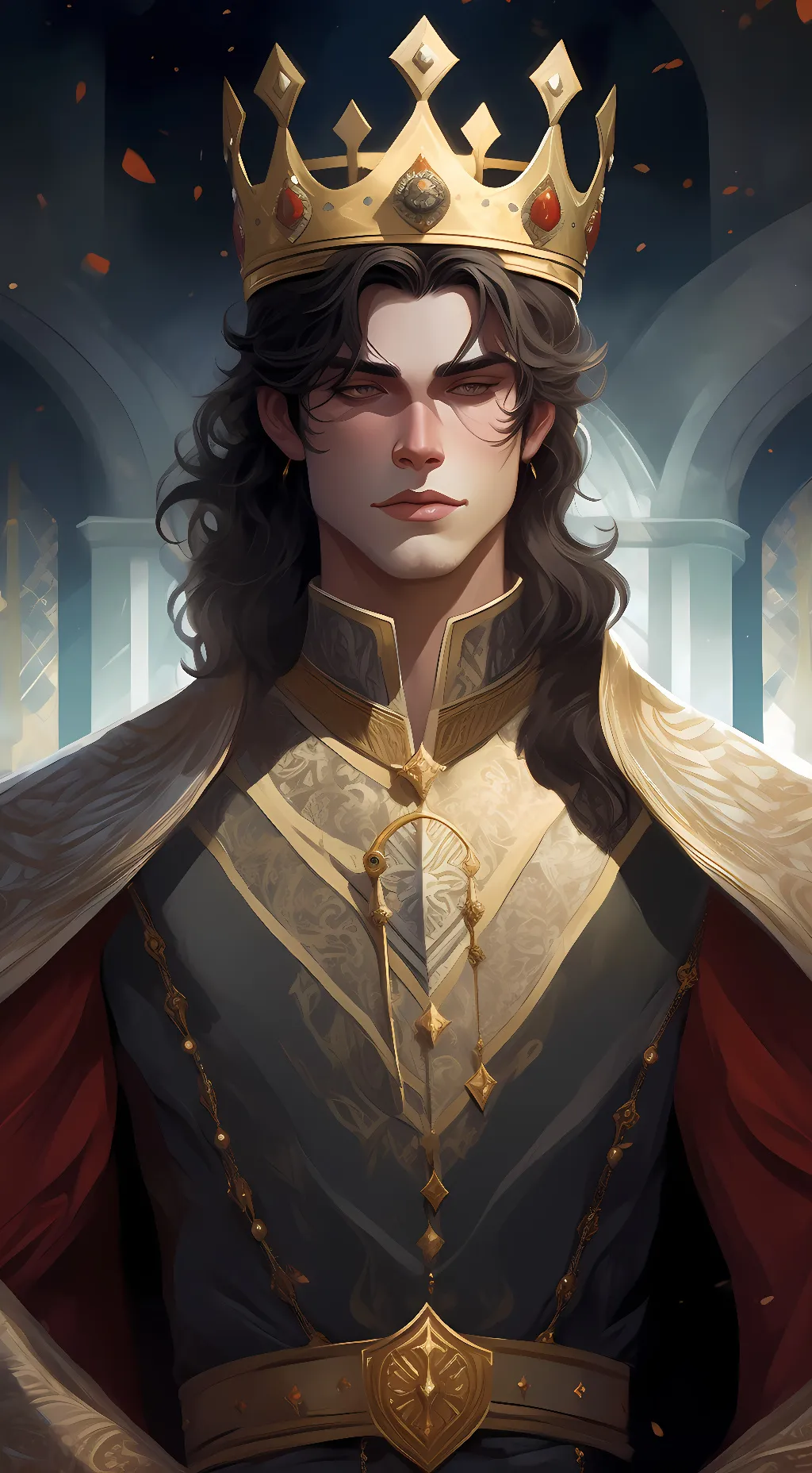 ai character: king kiran background
