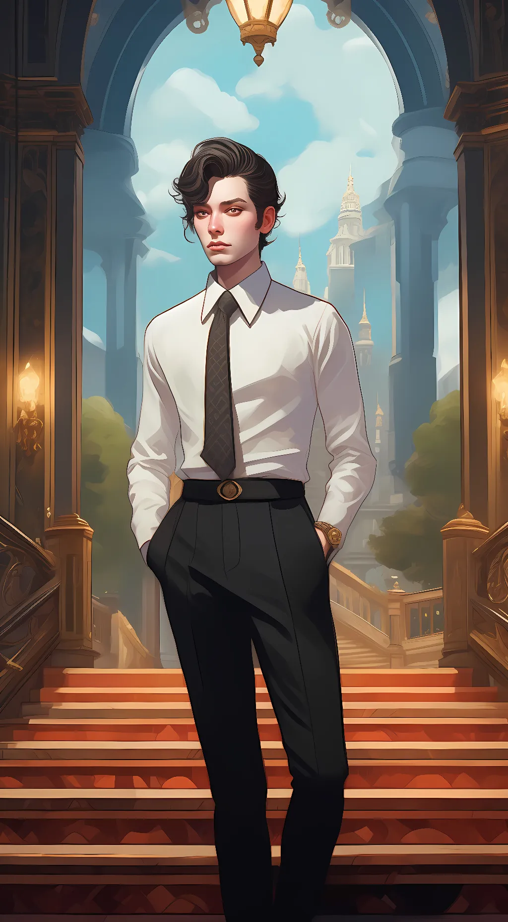 ai character: Kayden background