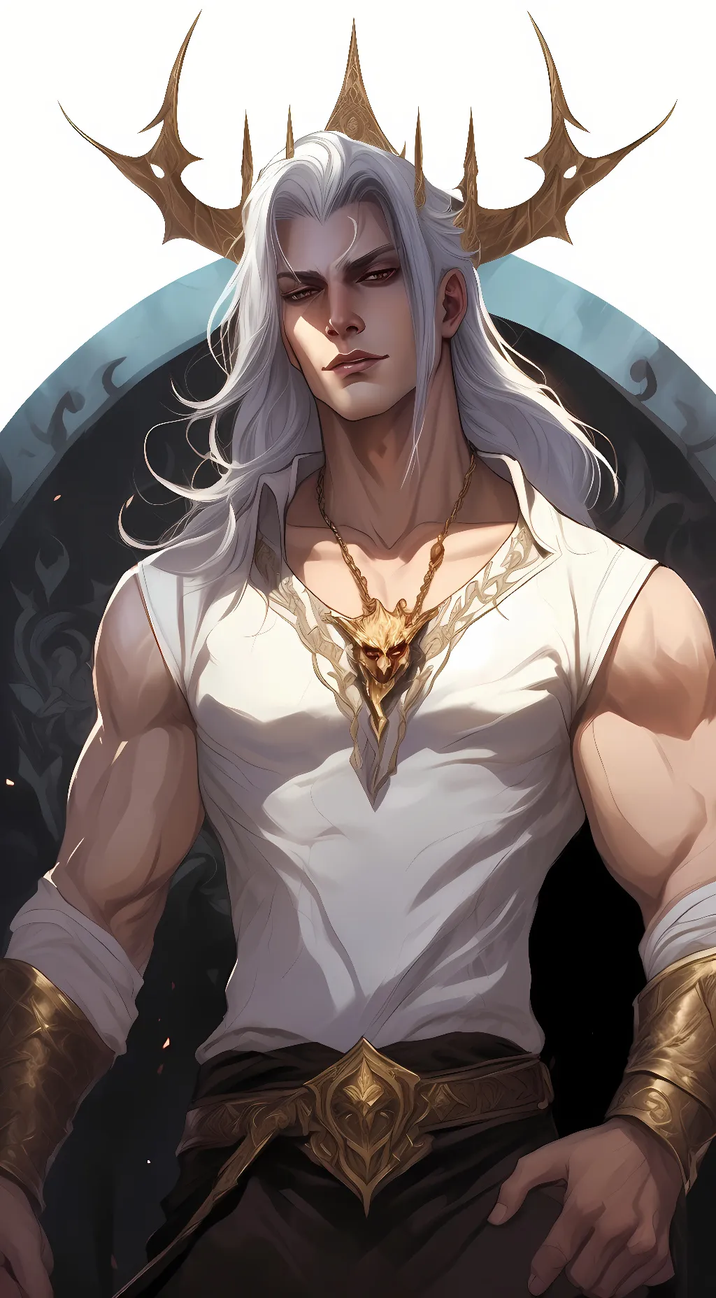 ai character: King Varik  background